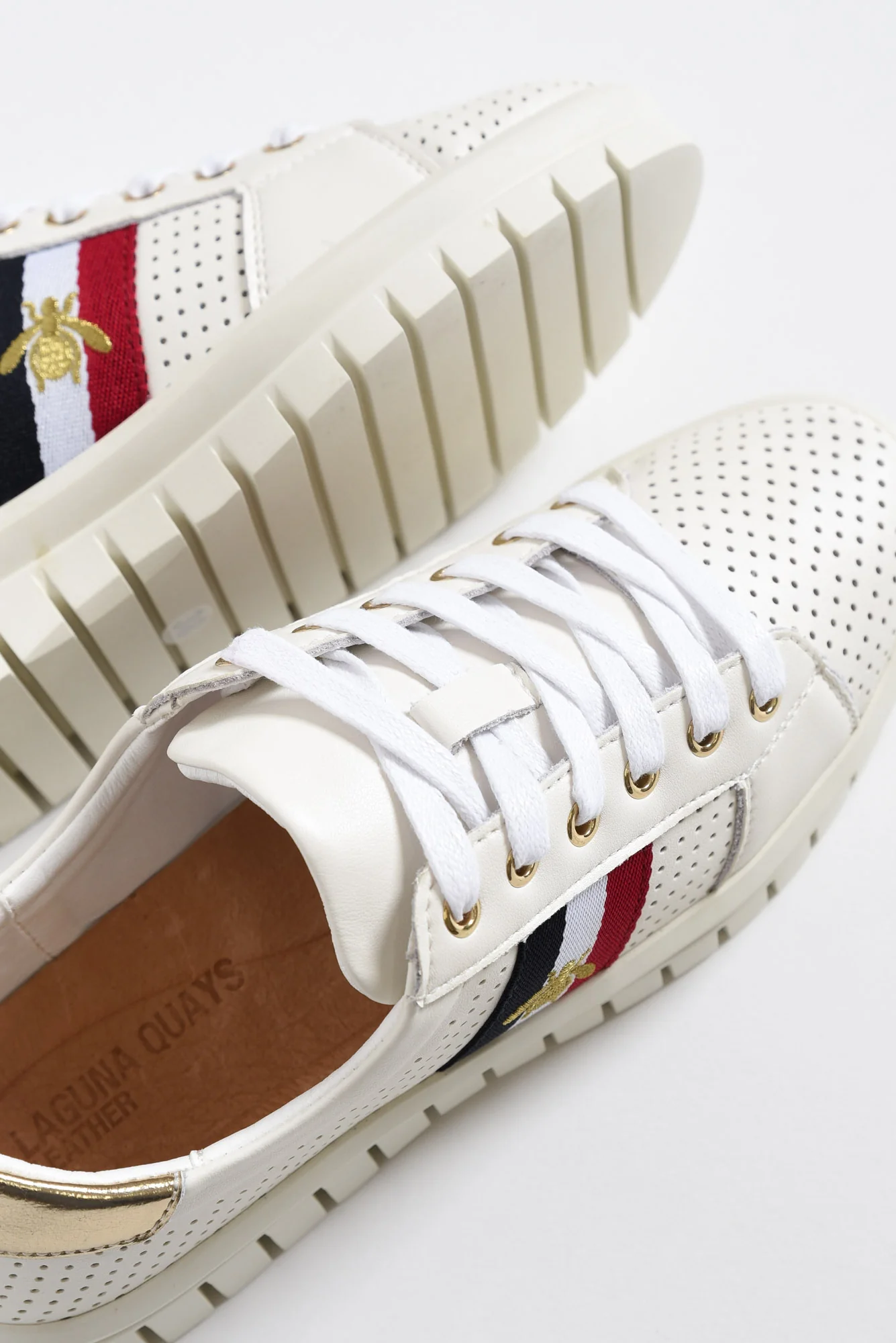 Elope White Bee Leather Sneaker - Image 4