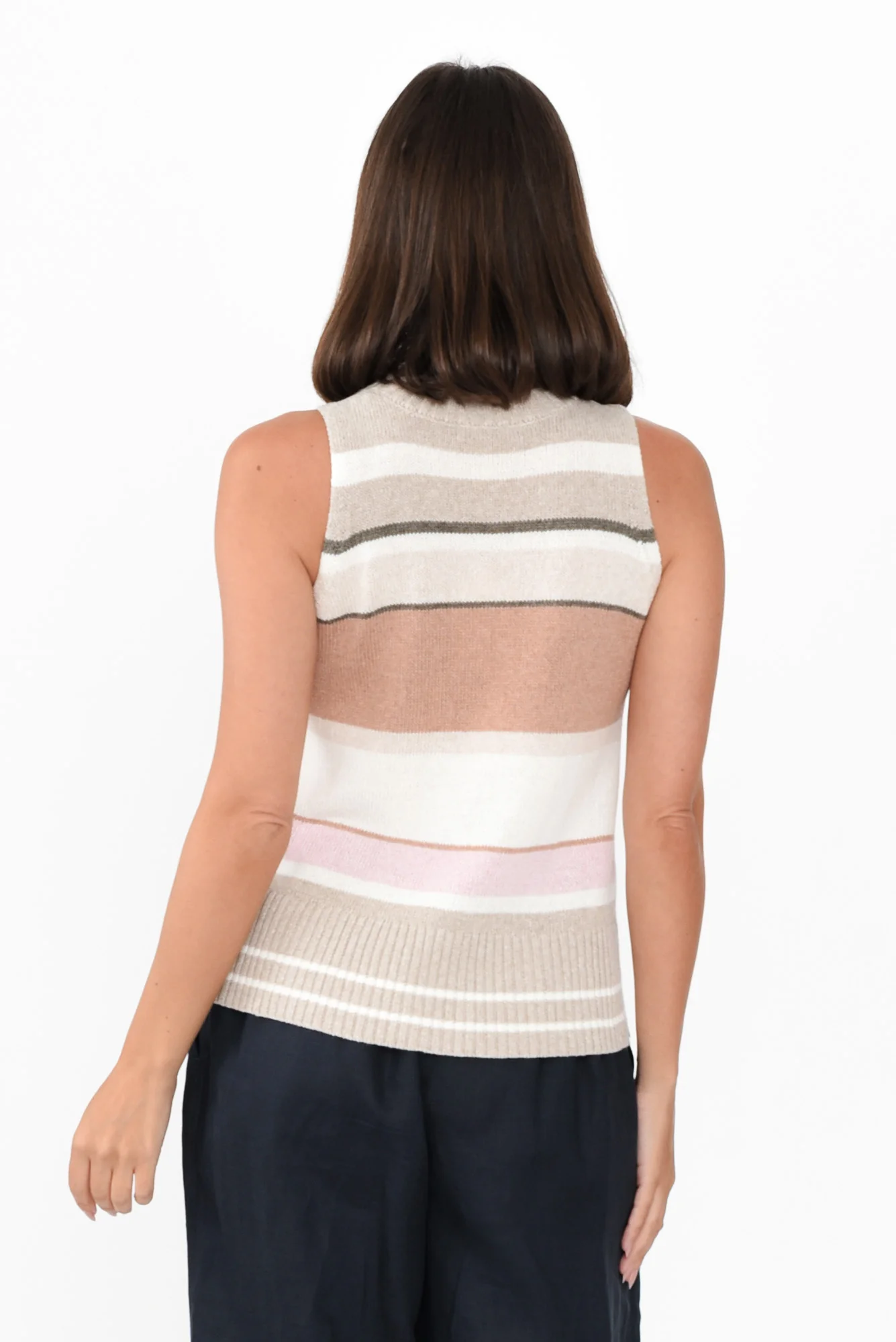 Estel Pink Splice Knit Tank - Image 4