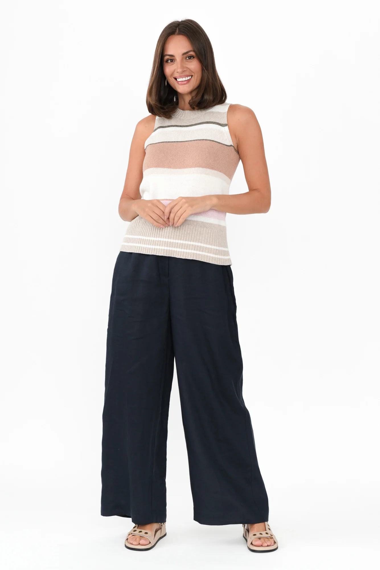 Estel Pink Splice Knit Tank - Image 6