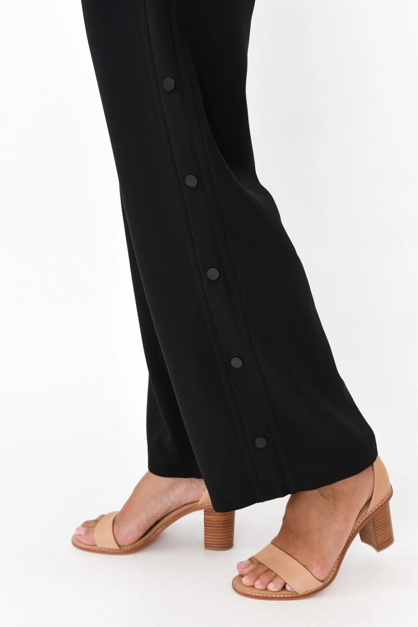Estelle Black Wide Leg Pants - Image 3