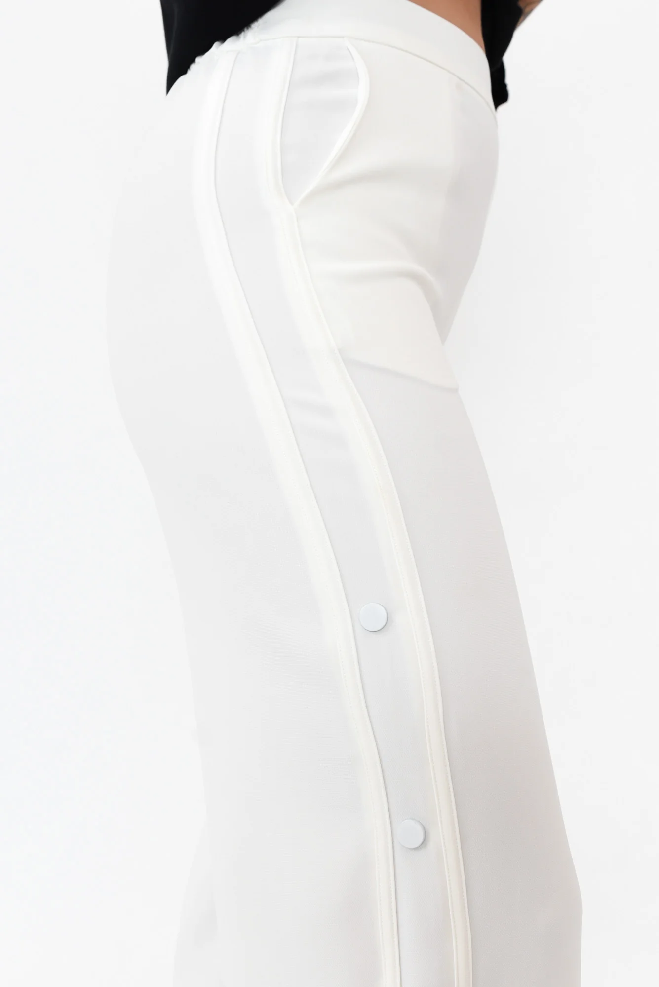 Estelle White Wide Leg Pants - Image 4