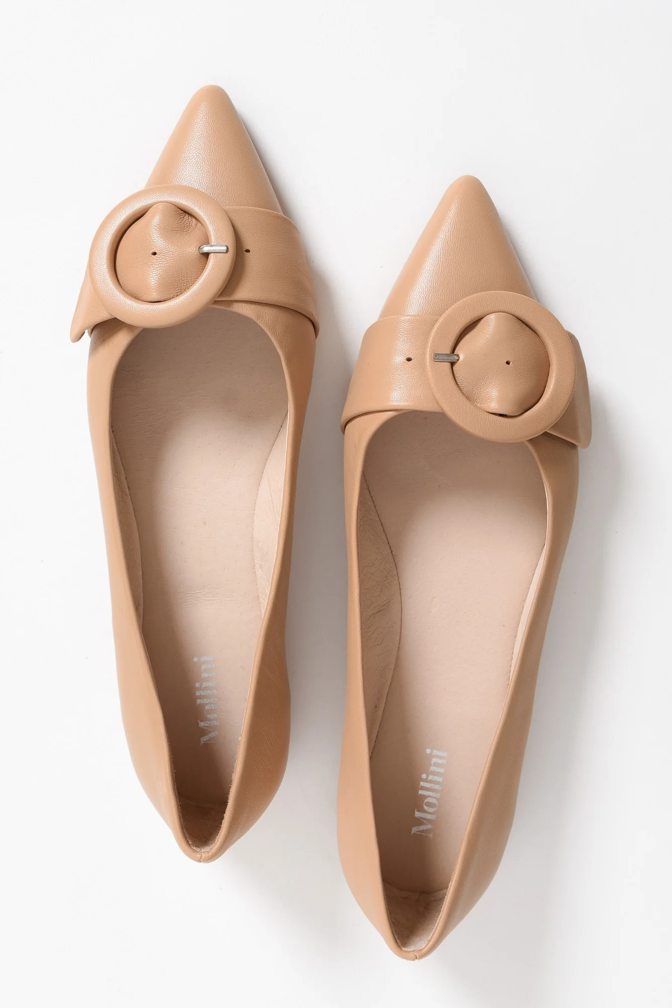 Fiv Nude Leather Buckle Loafer - Image 4