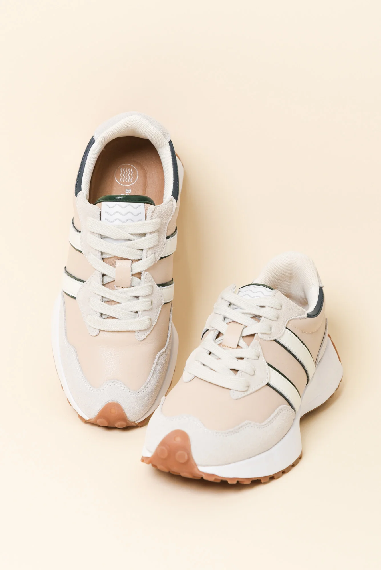 Flex Natural Stripe Leather Sneaker - Image 3
