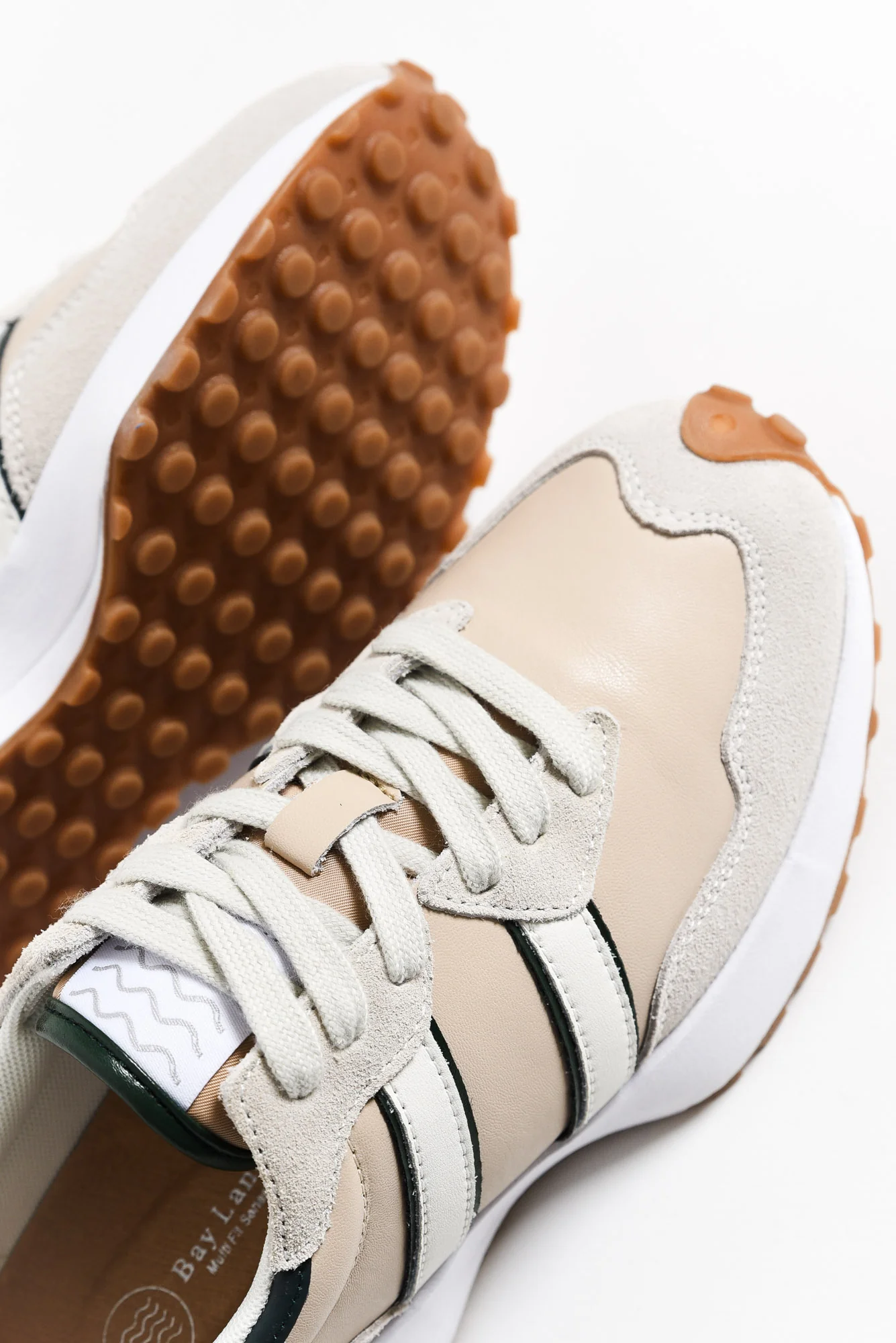 Flex Natural Stripe Leather Sneaker - Image 4