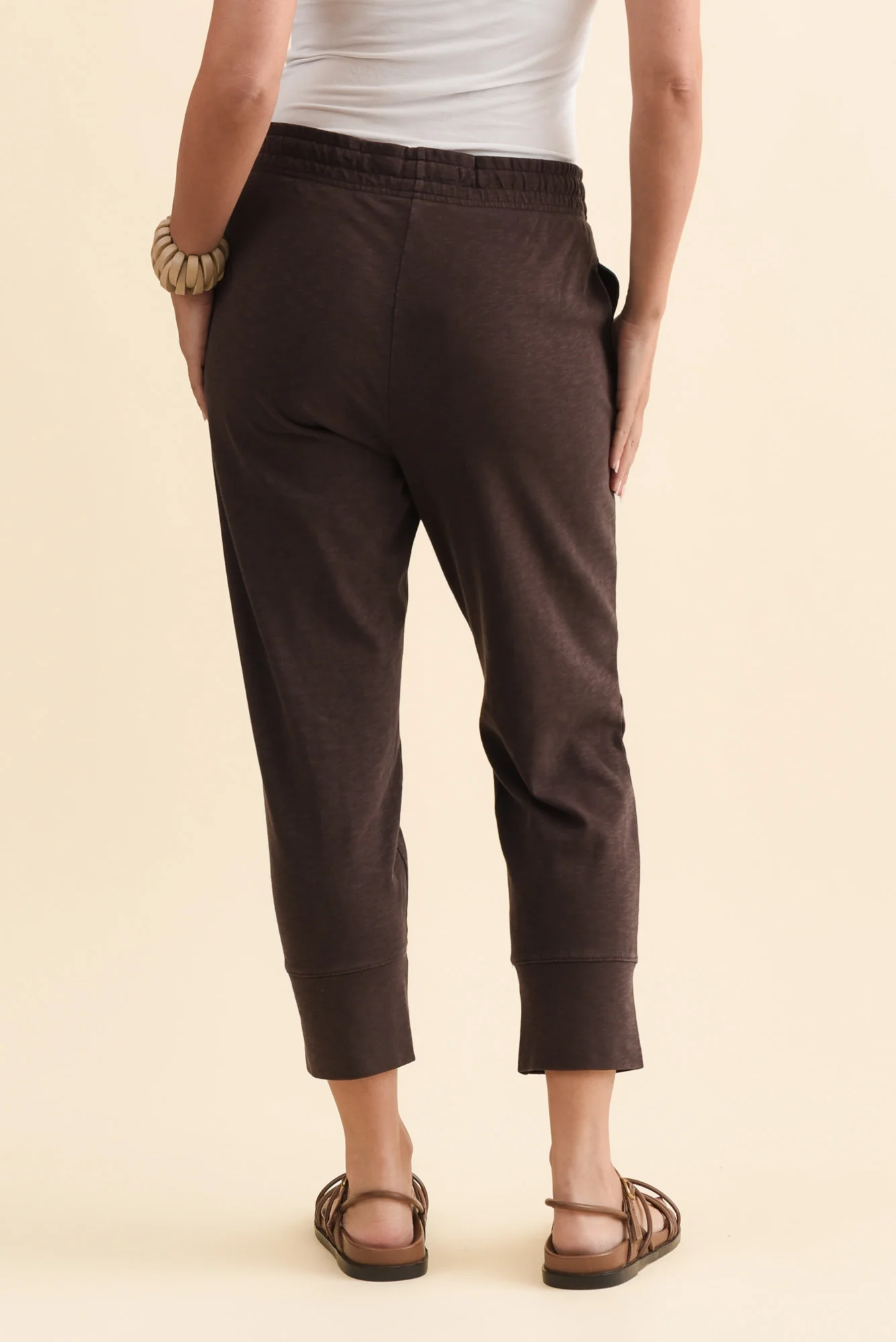 Fundamental Brunch Dark Brown Cotton Sweatpants - Image 5
