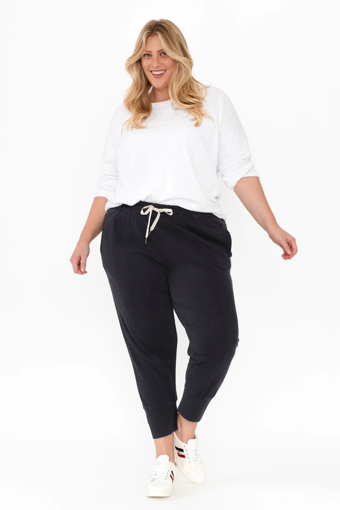 Fundamental Brunch Navy Cotton Sweatpants - Image 10