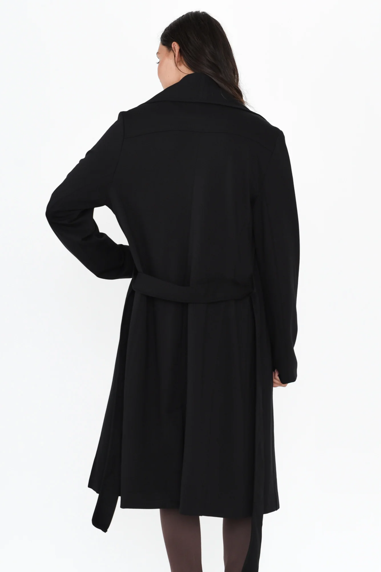 Gabriel Black Collared Coat - Image 5
