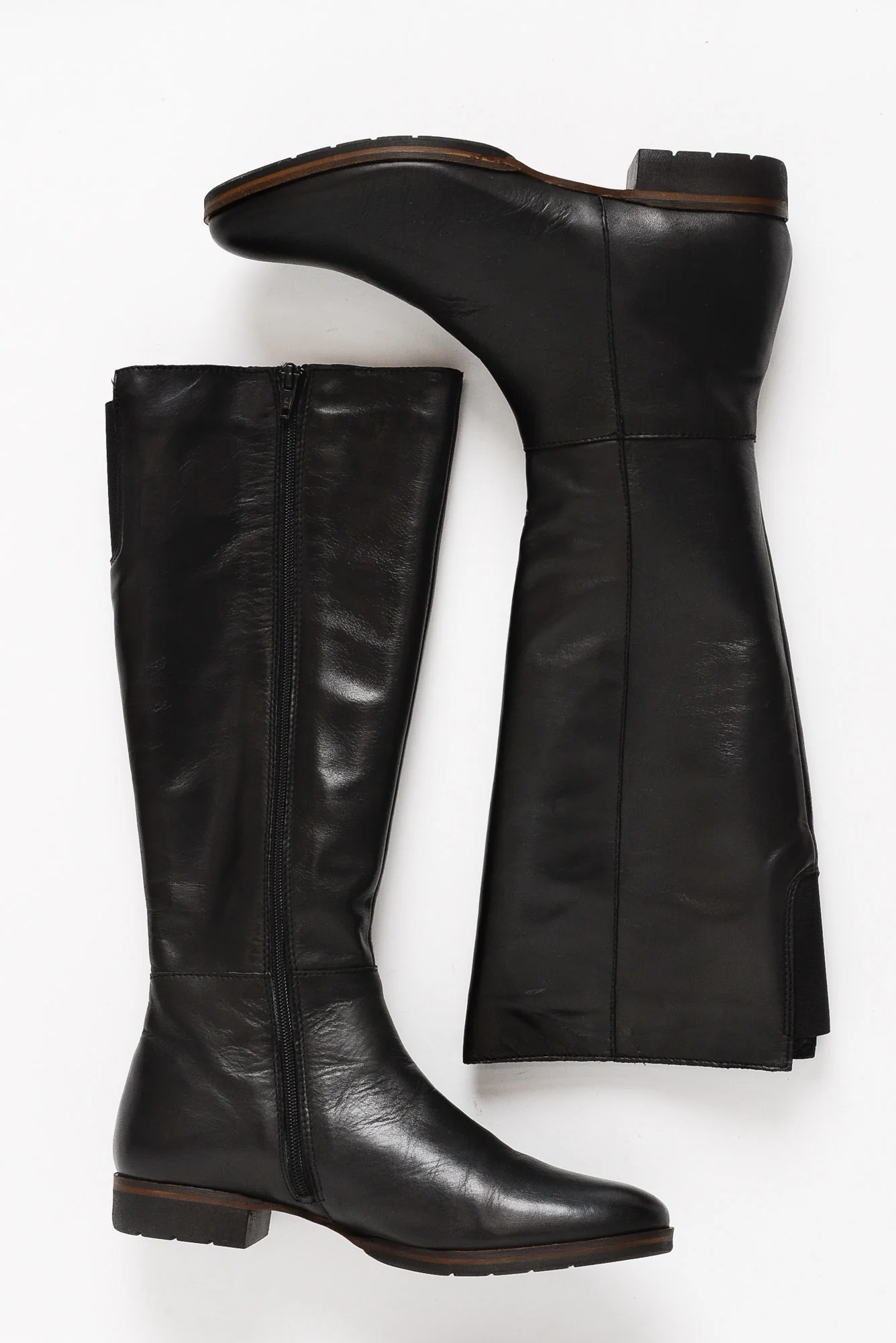 Gaetan Black Leather Long Boot - Image 3