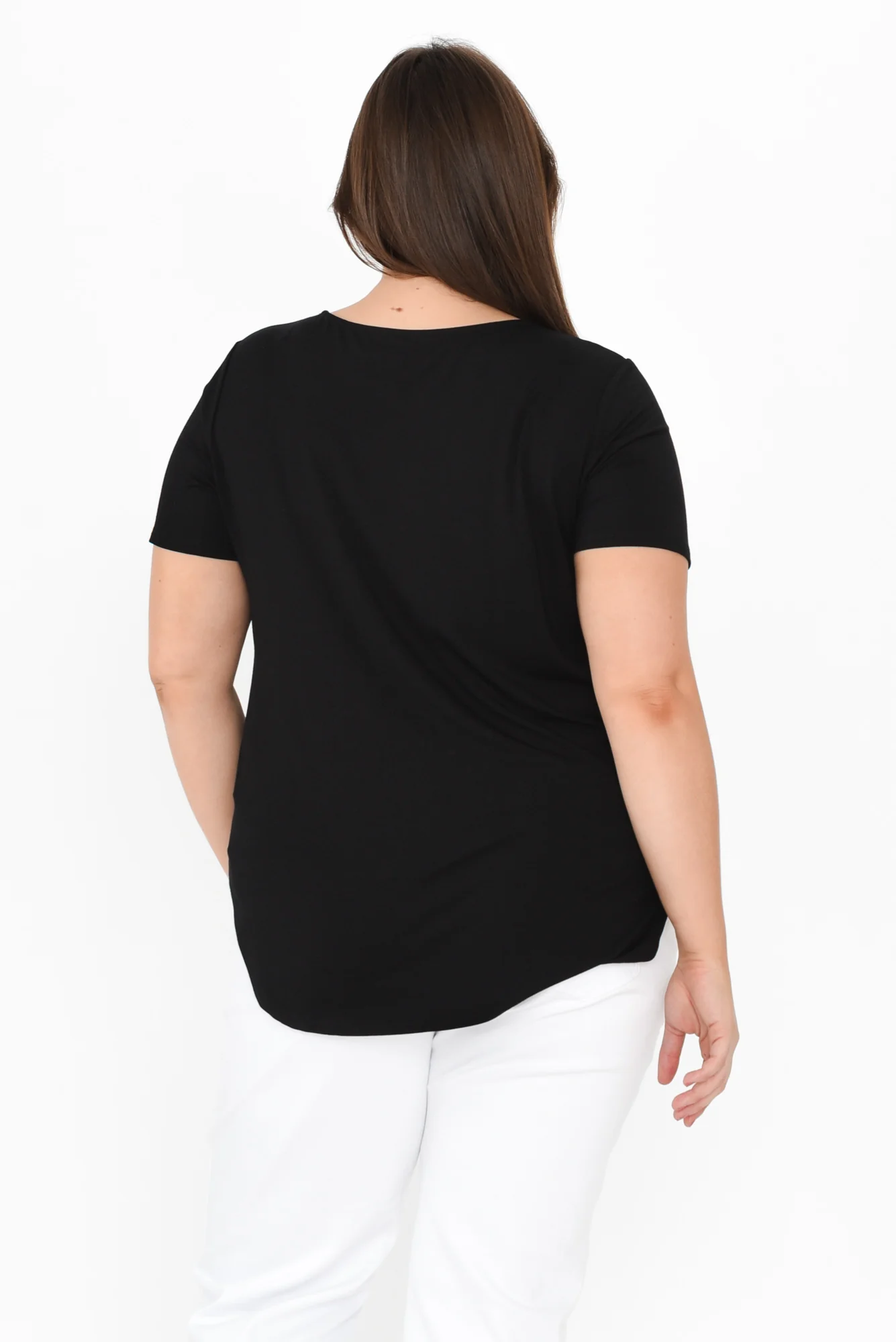 Janis Black Bamboo Tee - Image 10