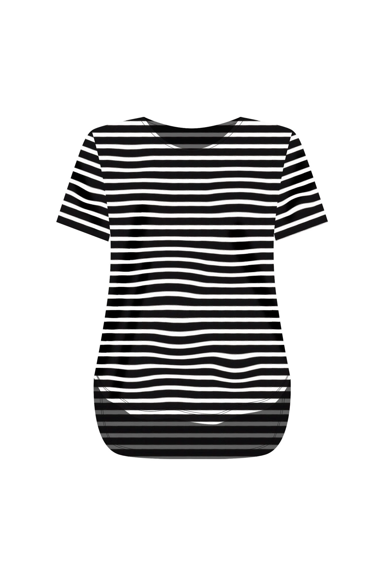 Janis Black Stripe Bamboo Tee - Image 7
