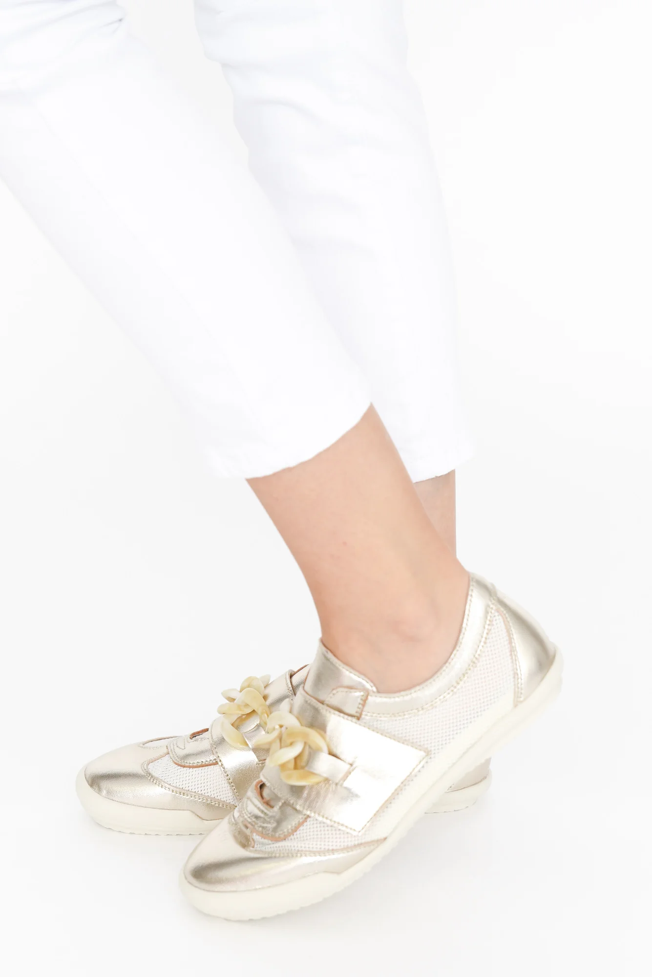 Jayden Gold Buckle Mesh Sneaker - Image 5