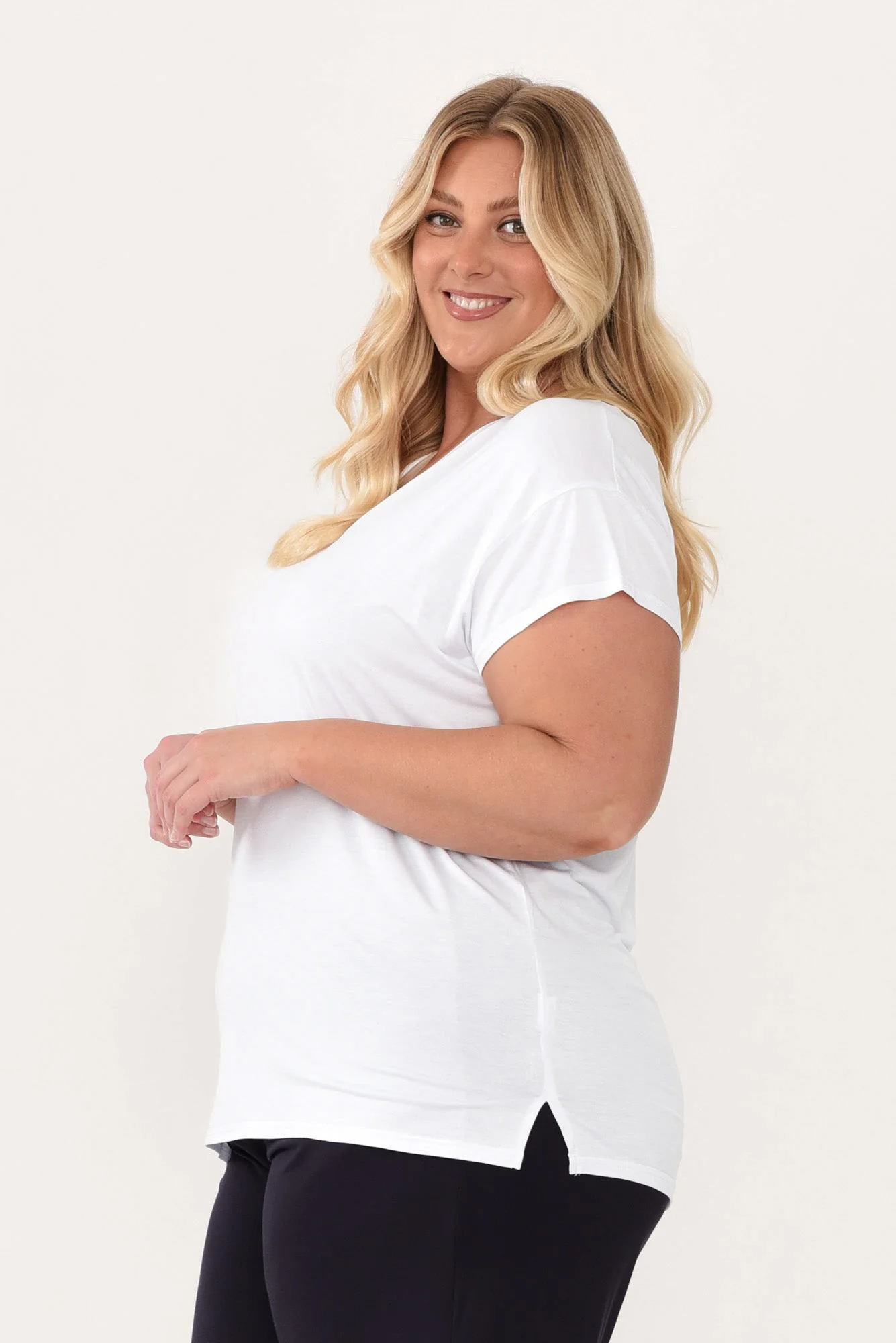 Jenkins White Modal Tee - Image 10