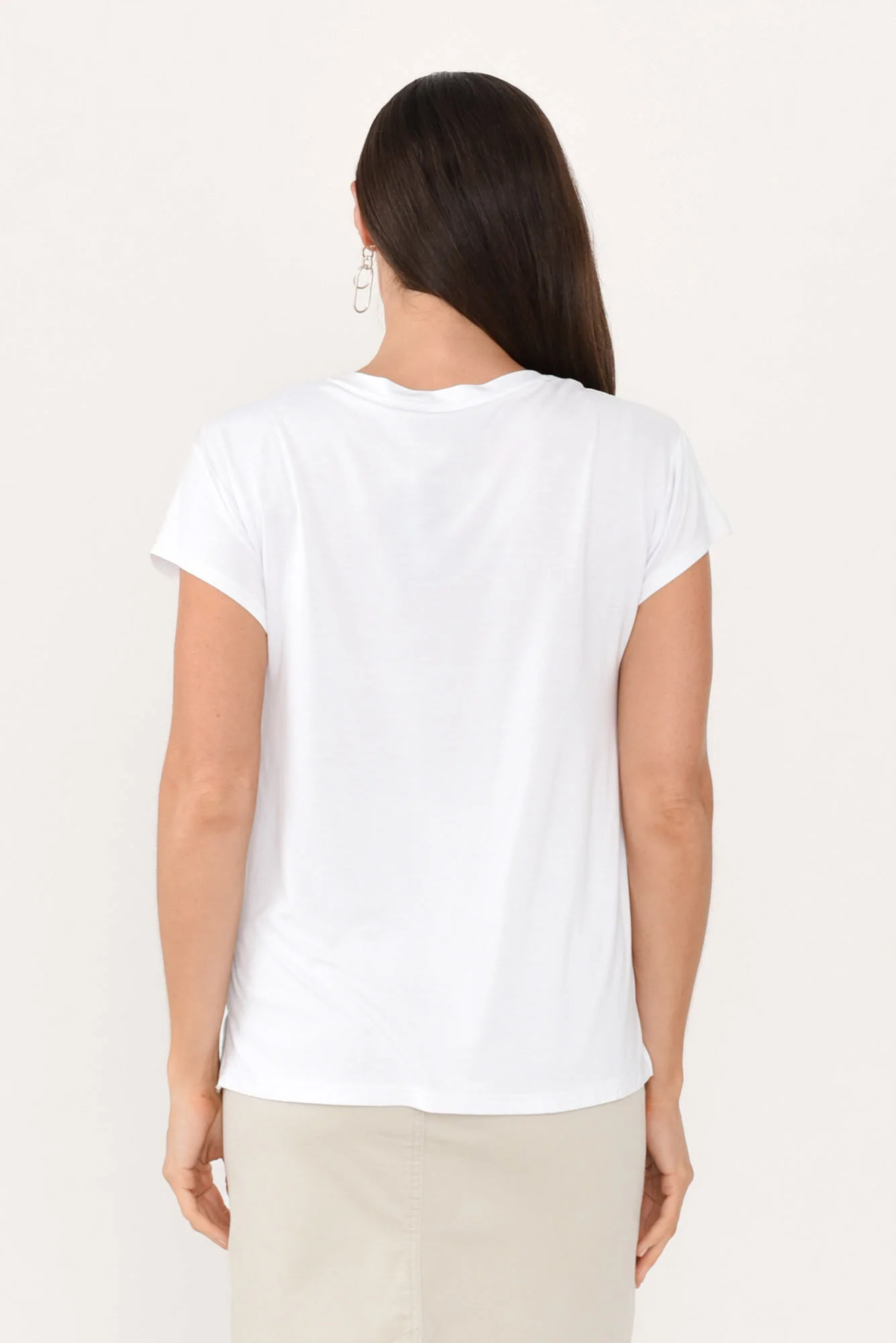 Jenkins White Modal Tee - Image 5
