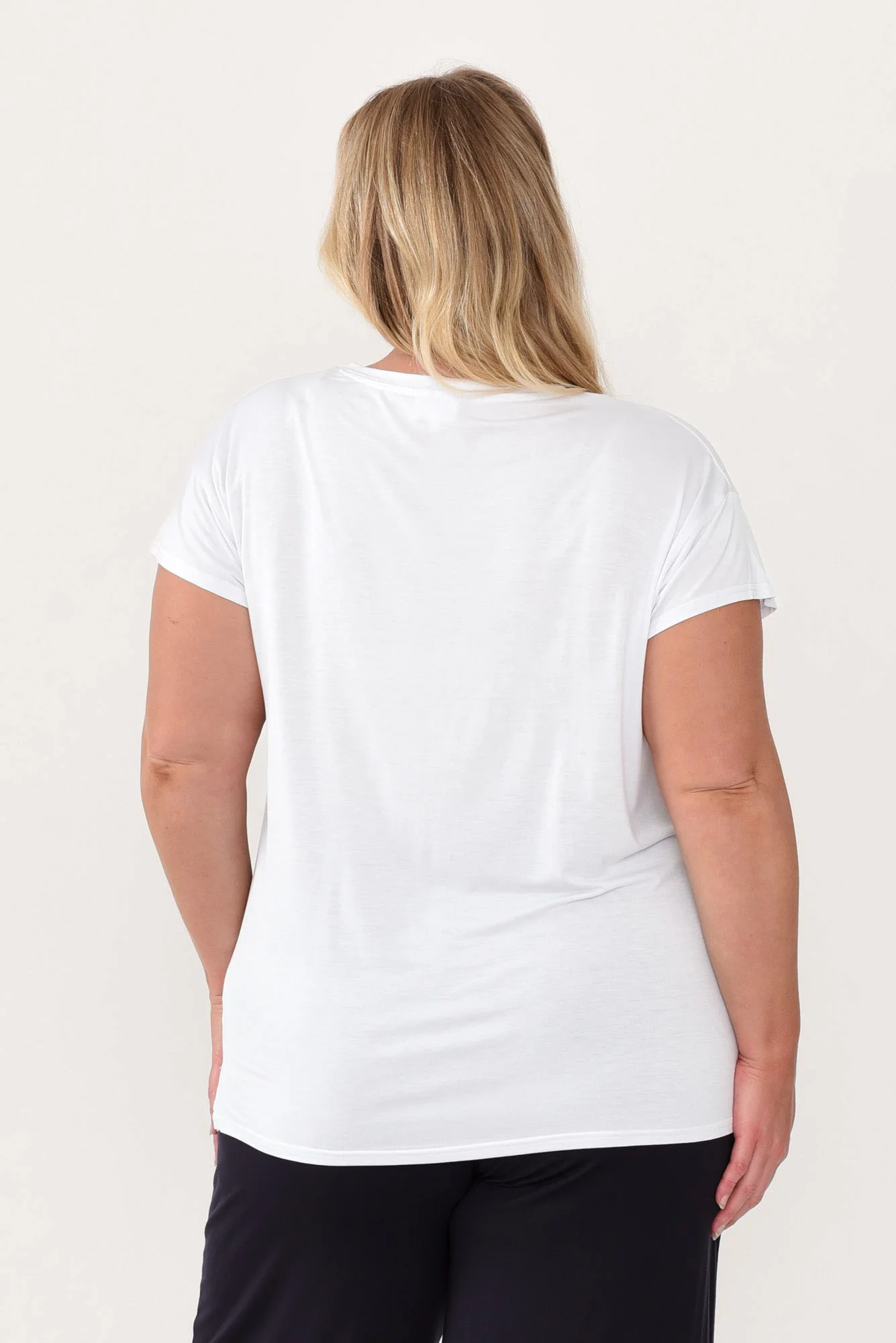 Jenkins White Modal Tee - Image 9
