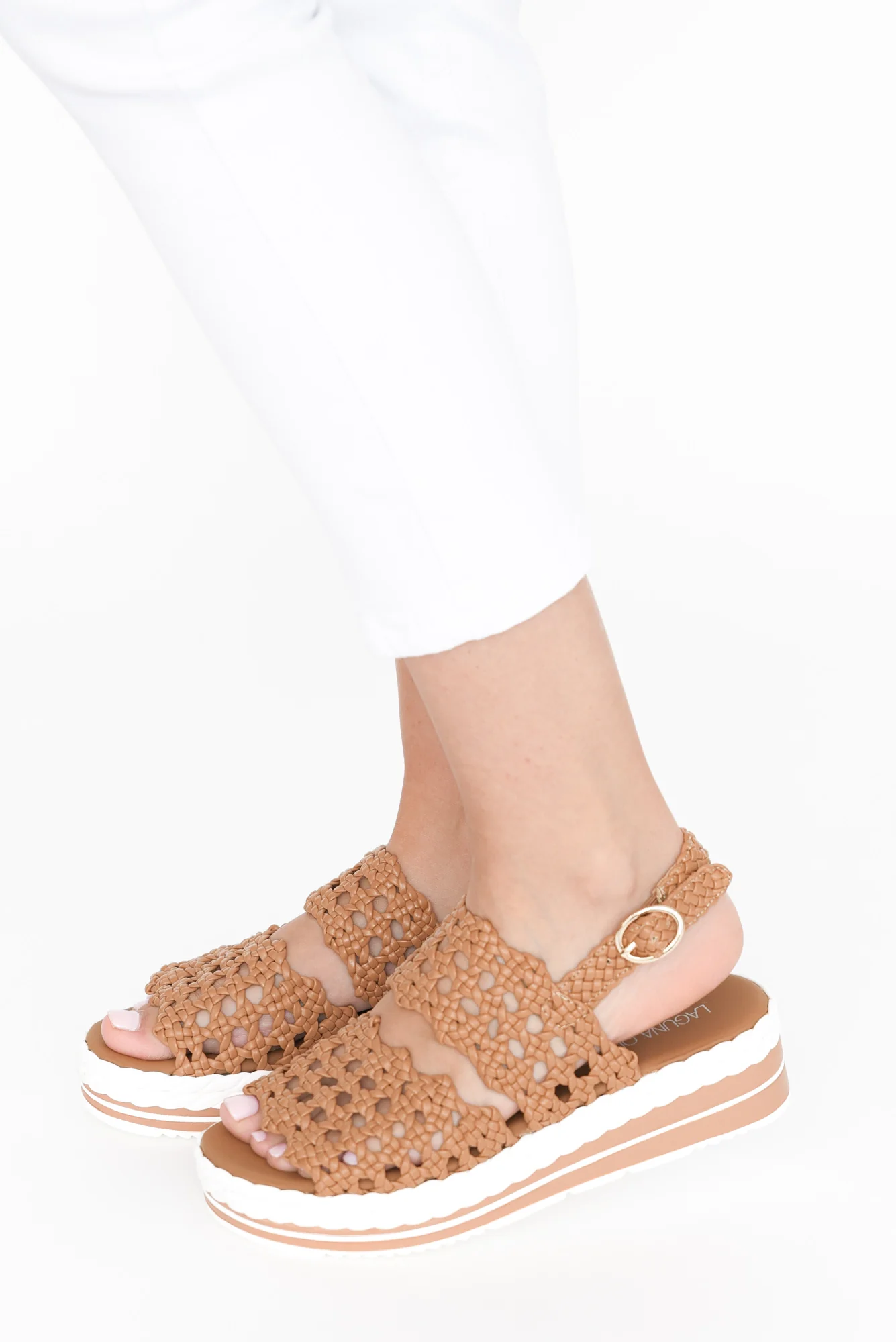 Jojo Camel Woven Platform Sandal - Image 5