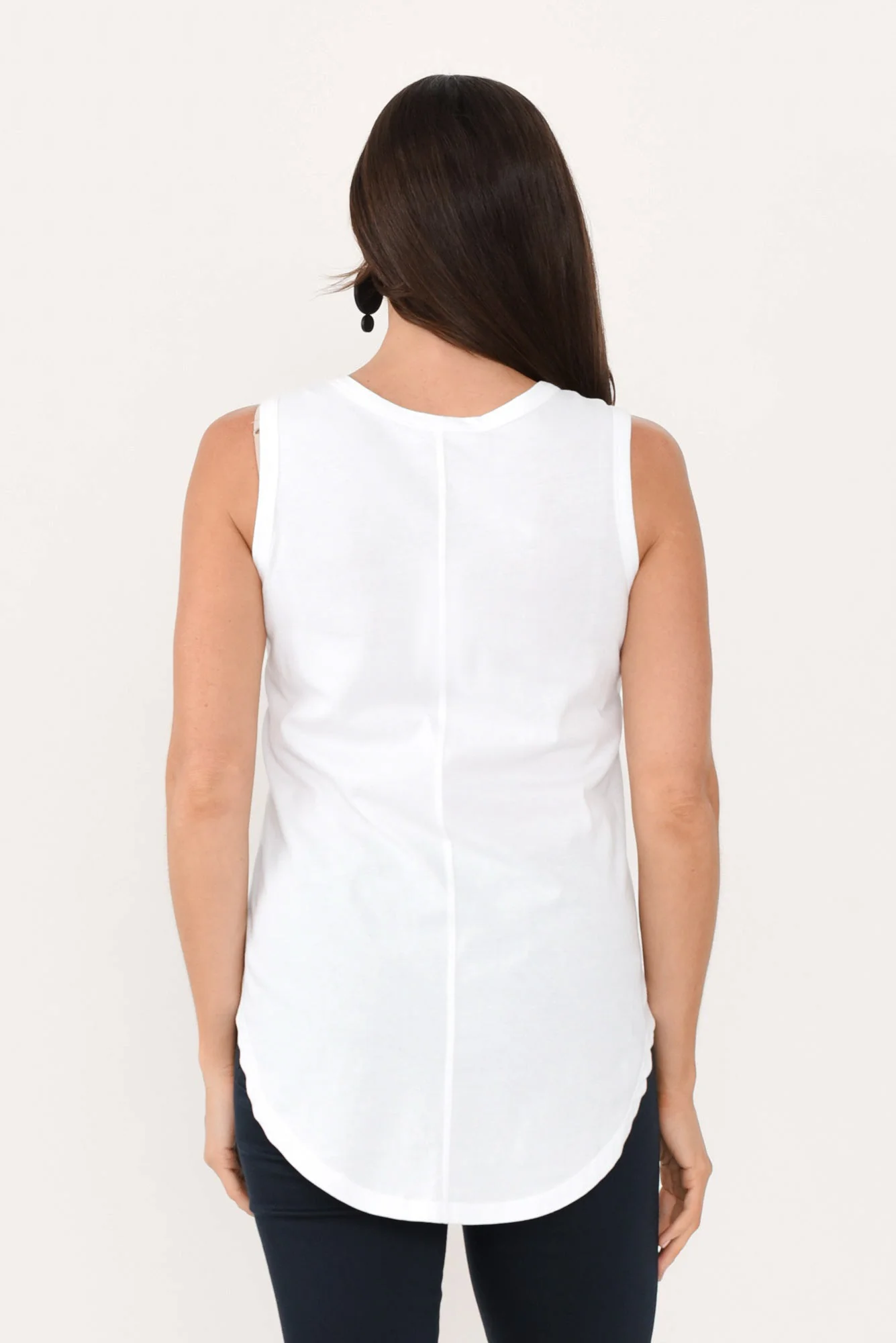 Keira White Cotton Tank - Image 6