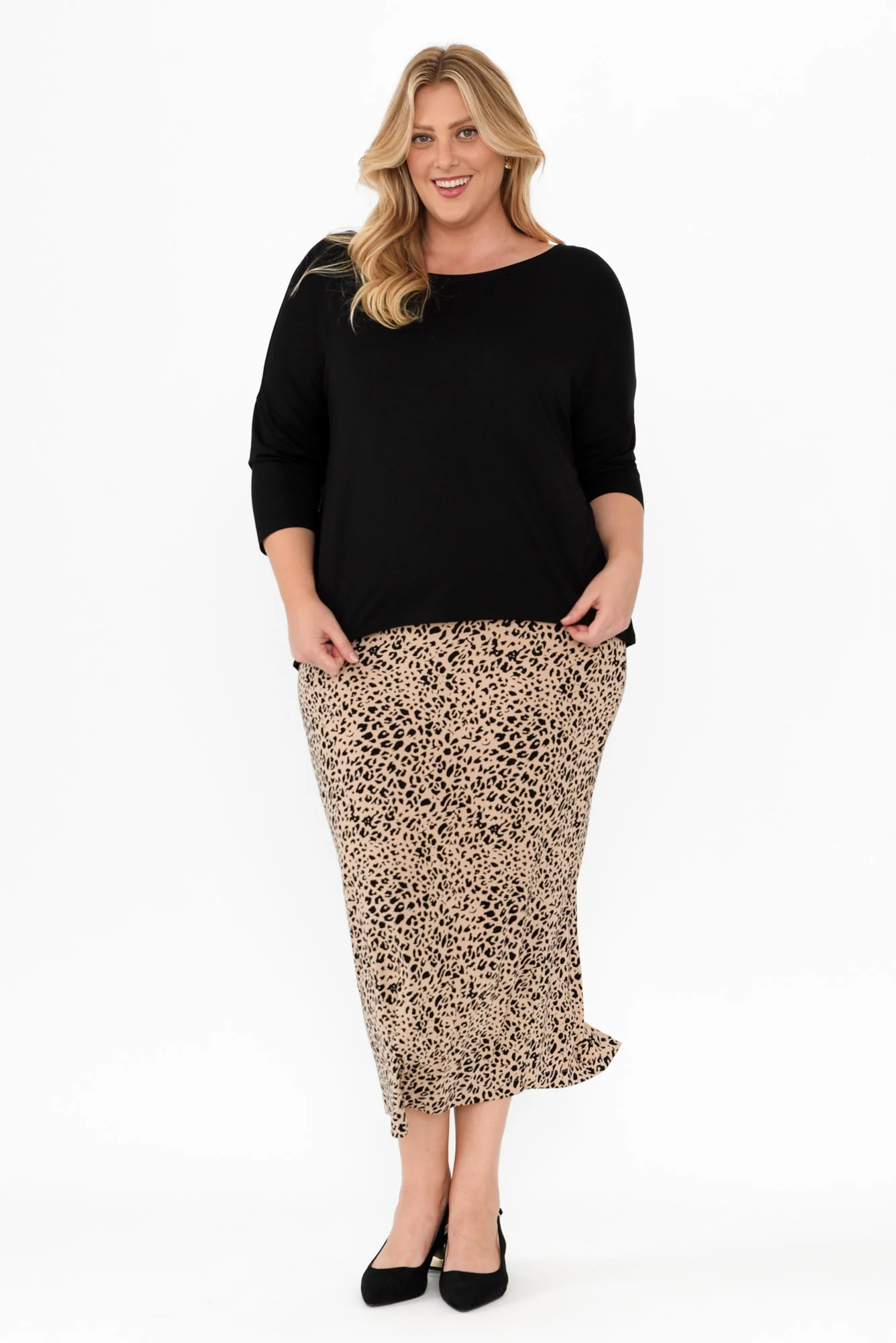 Leopard Bamboo Maxi Tube Skirt - Image 11