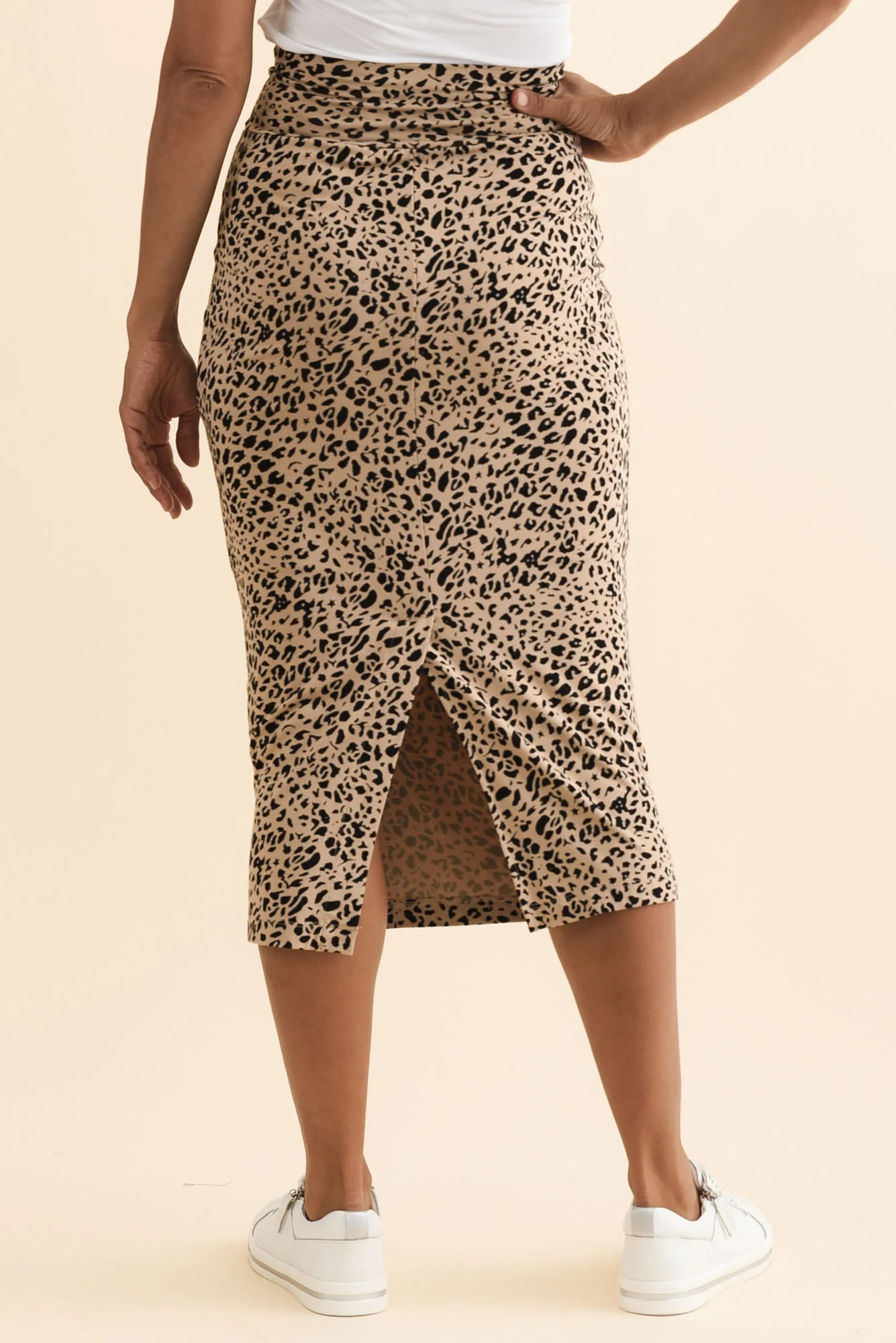 Leopard Bamboo Maxi Tube Skirt - Image 4