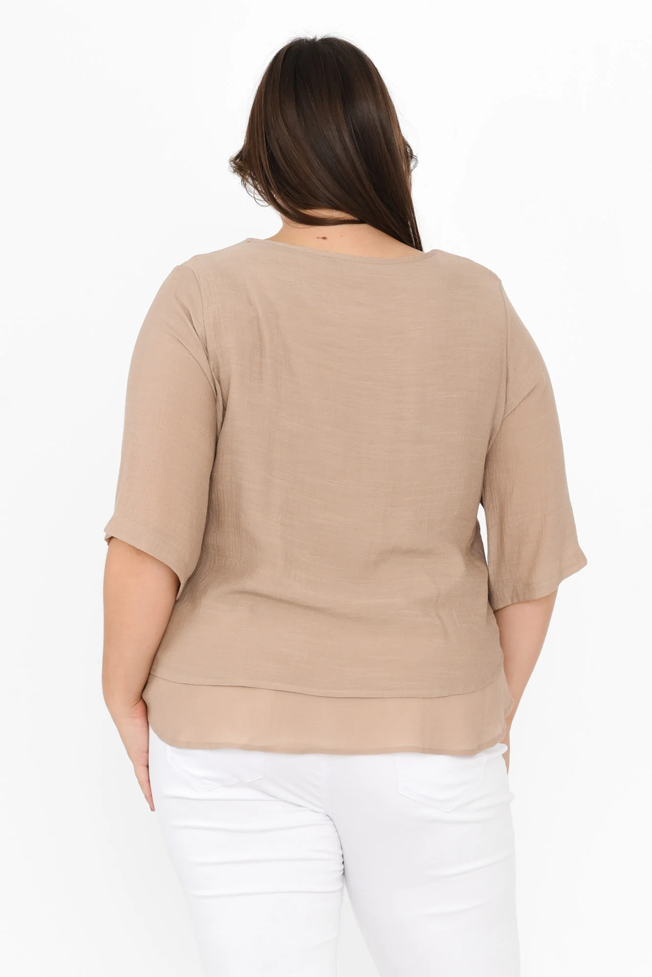 Liora Beige Layered Top - Image 10