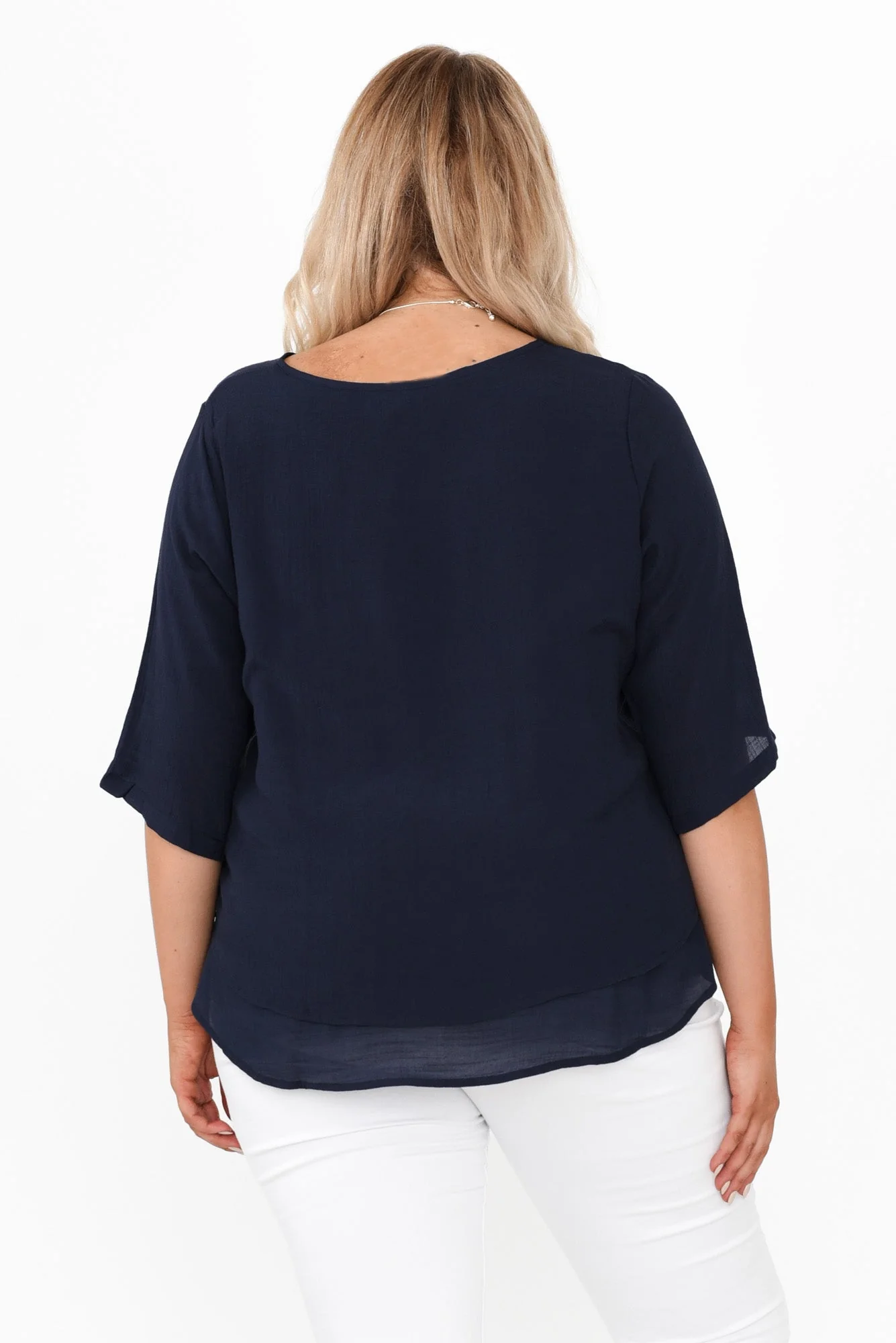 Liora Navy Layered Top - Image 10