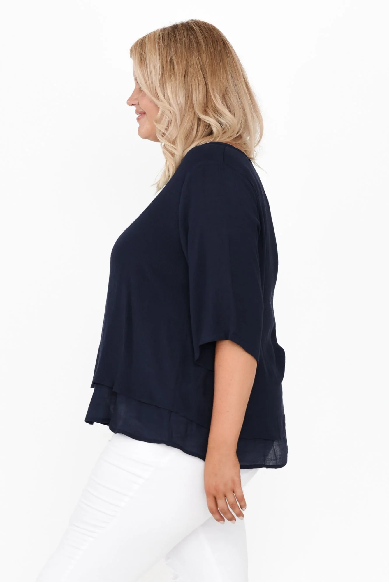 Liora Navy Layered Top - Image 9