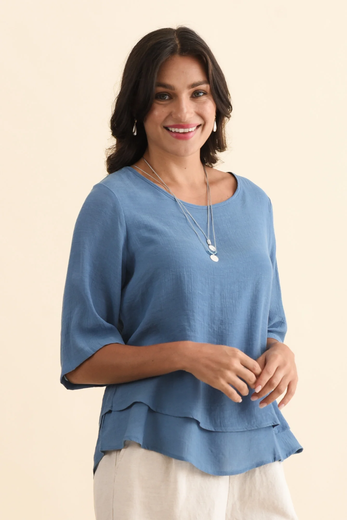 Liora Steel Layered Top - Image 4