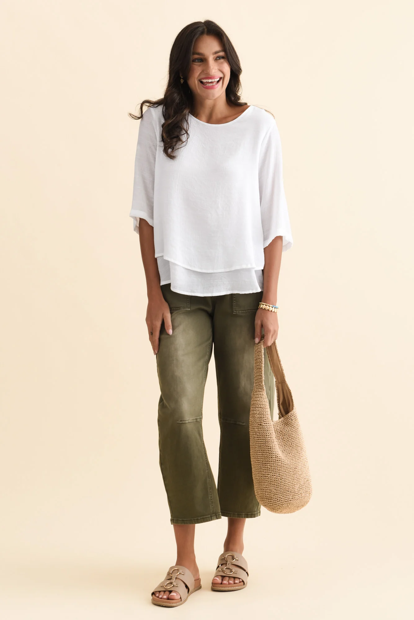 Liora White Layered Top - Image 3