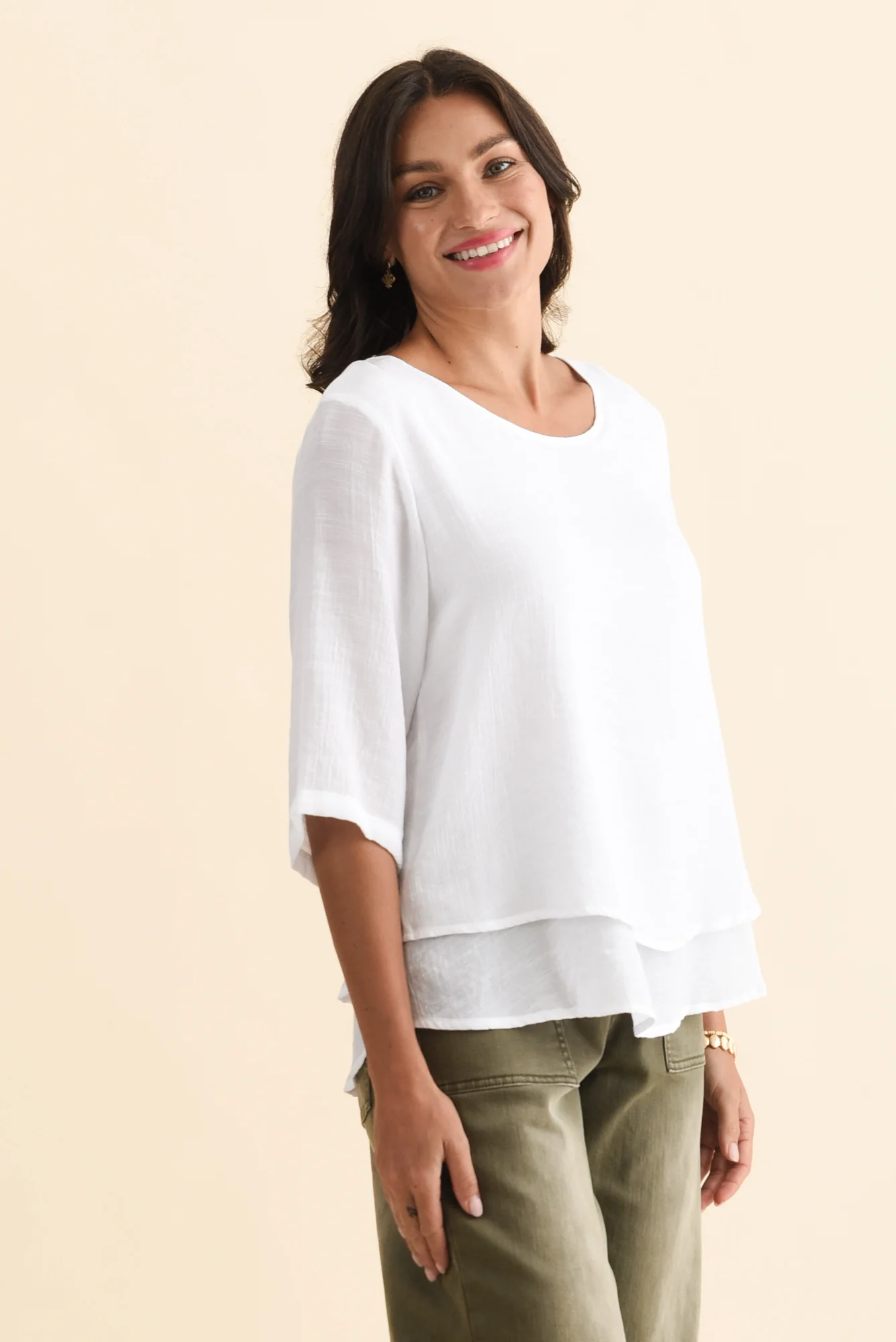 Liora White Layered Top - Image 4