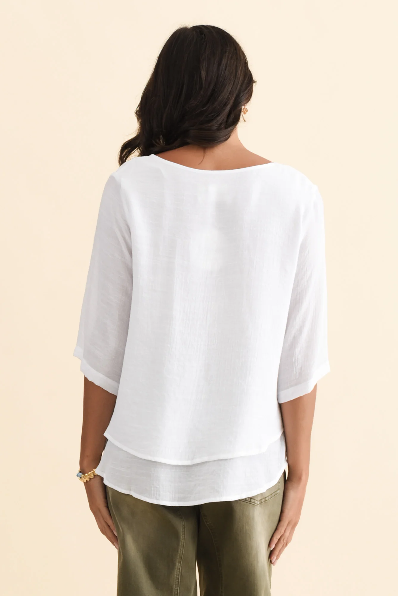 Liora White Layered Top - Image 5