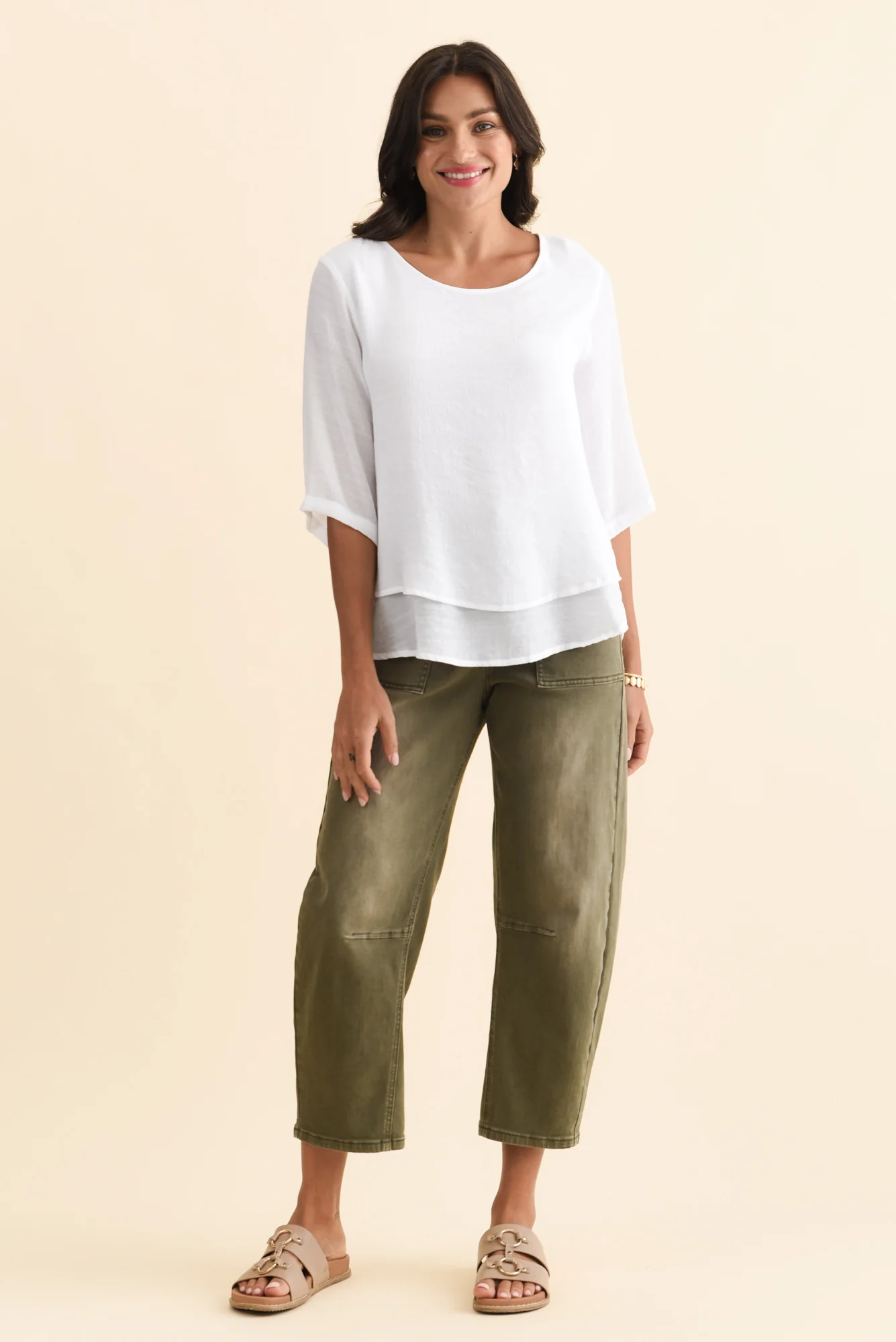 Liora White Layered Top - Image 7