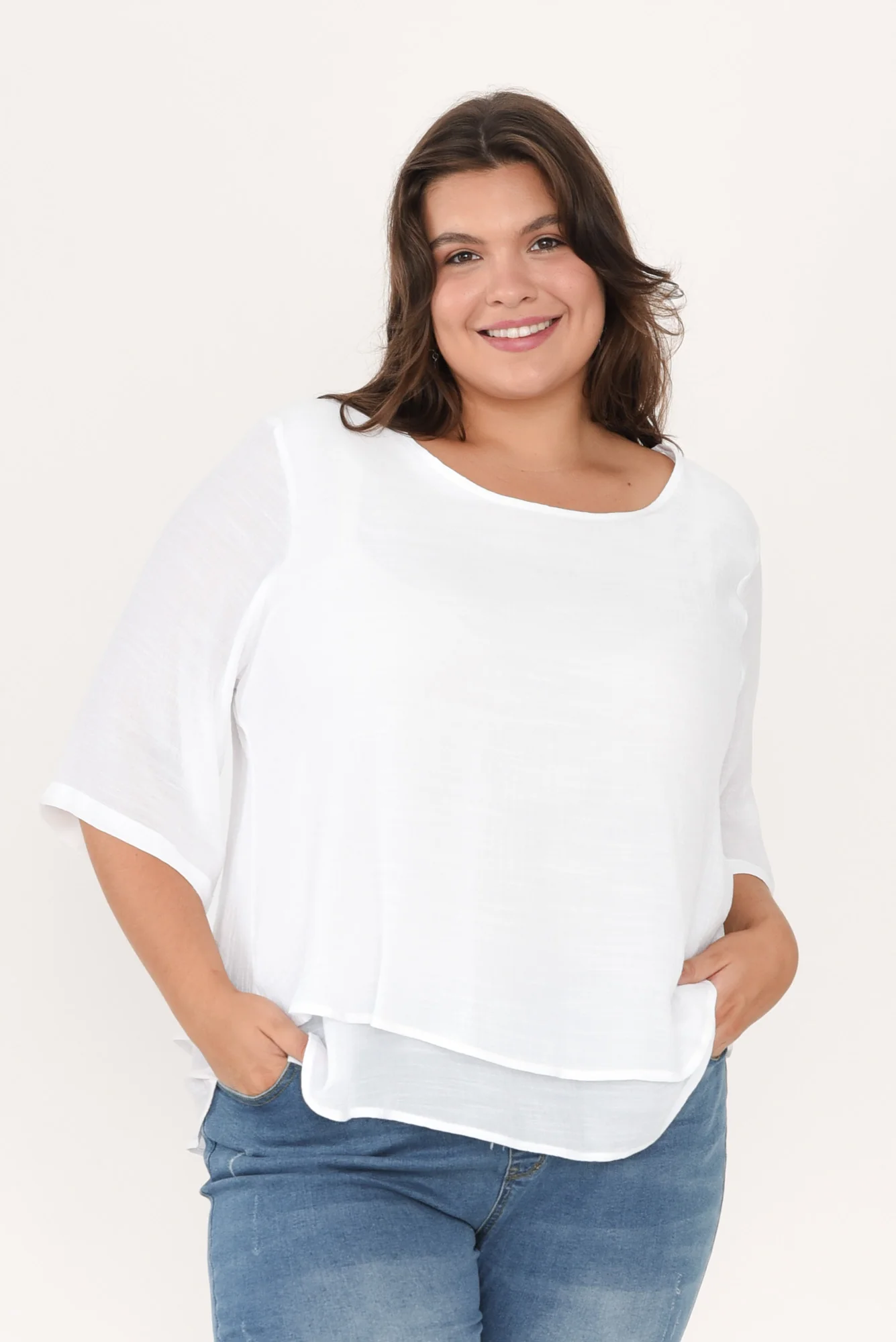 Liora White Layered Top - Image 8
