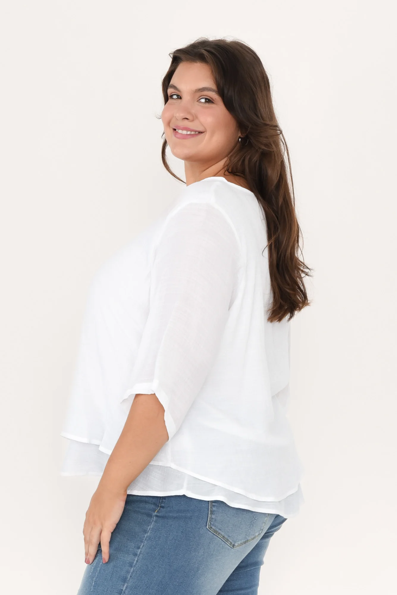 Liora White Layered Top - Image 9