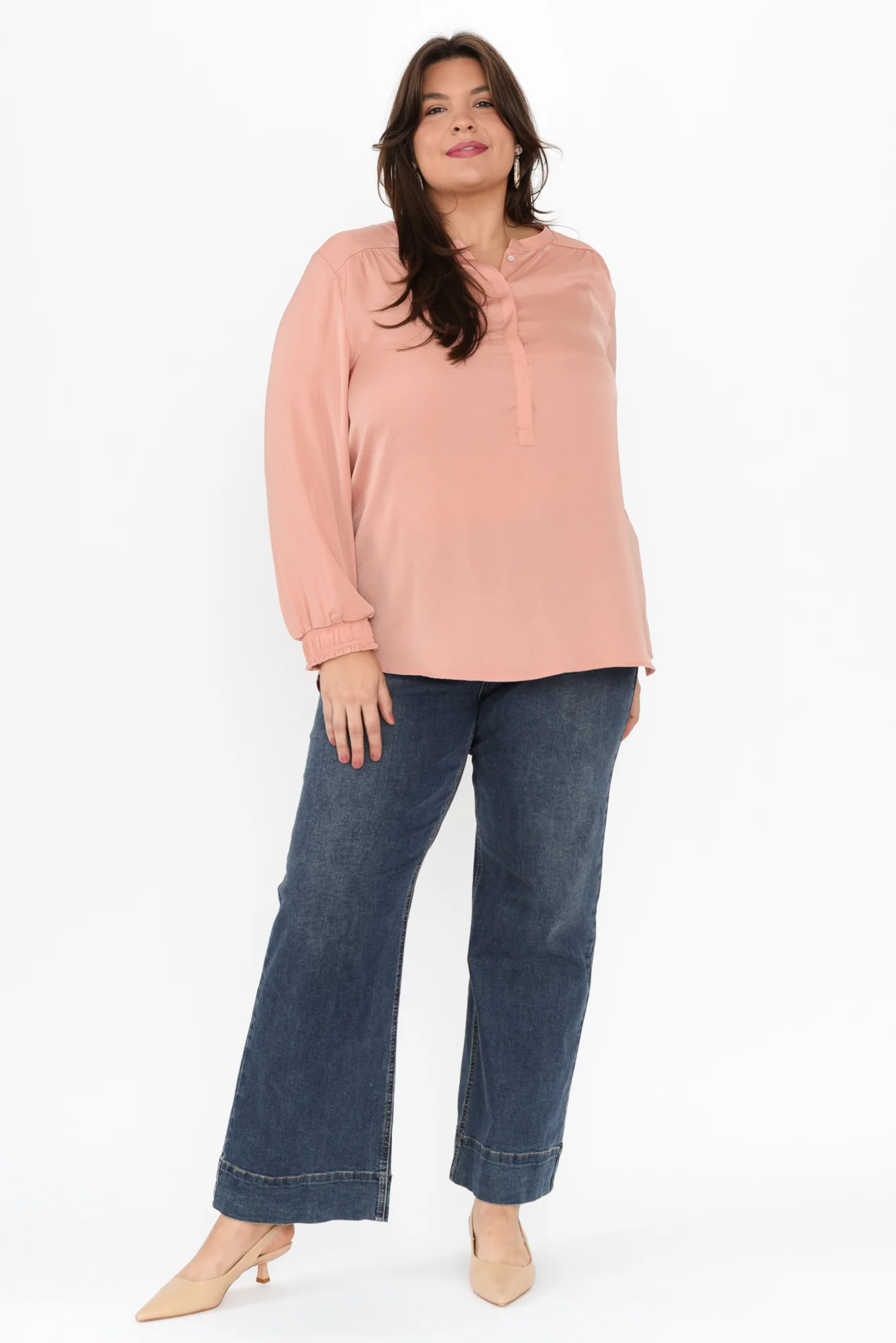 Luxe Peach Gloss Tunic - Image 10