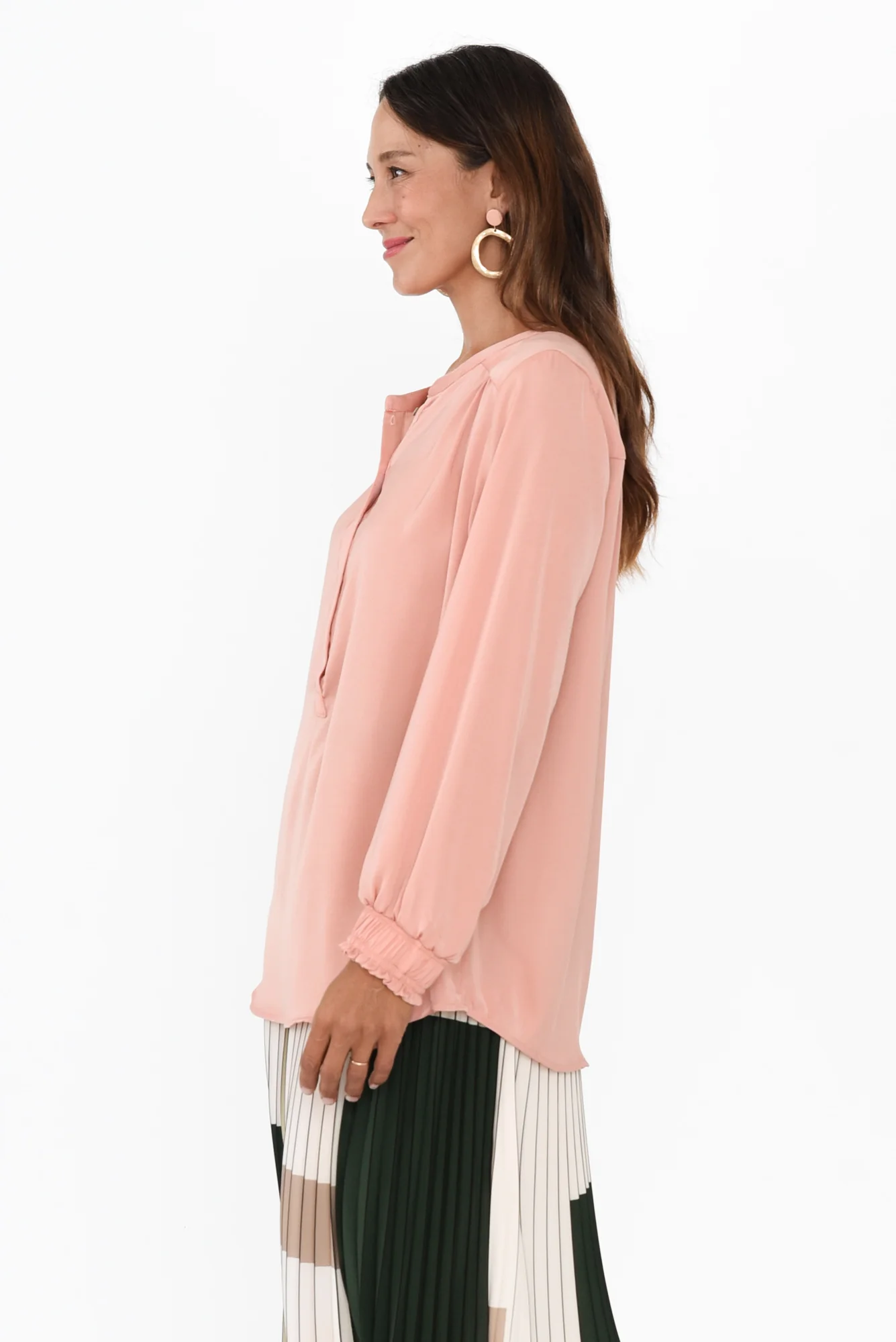 Luxe Peach Gloss Tunic - Image 3