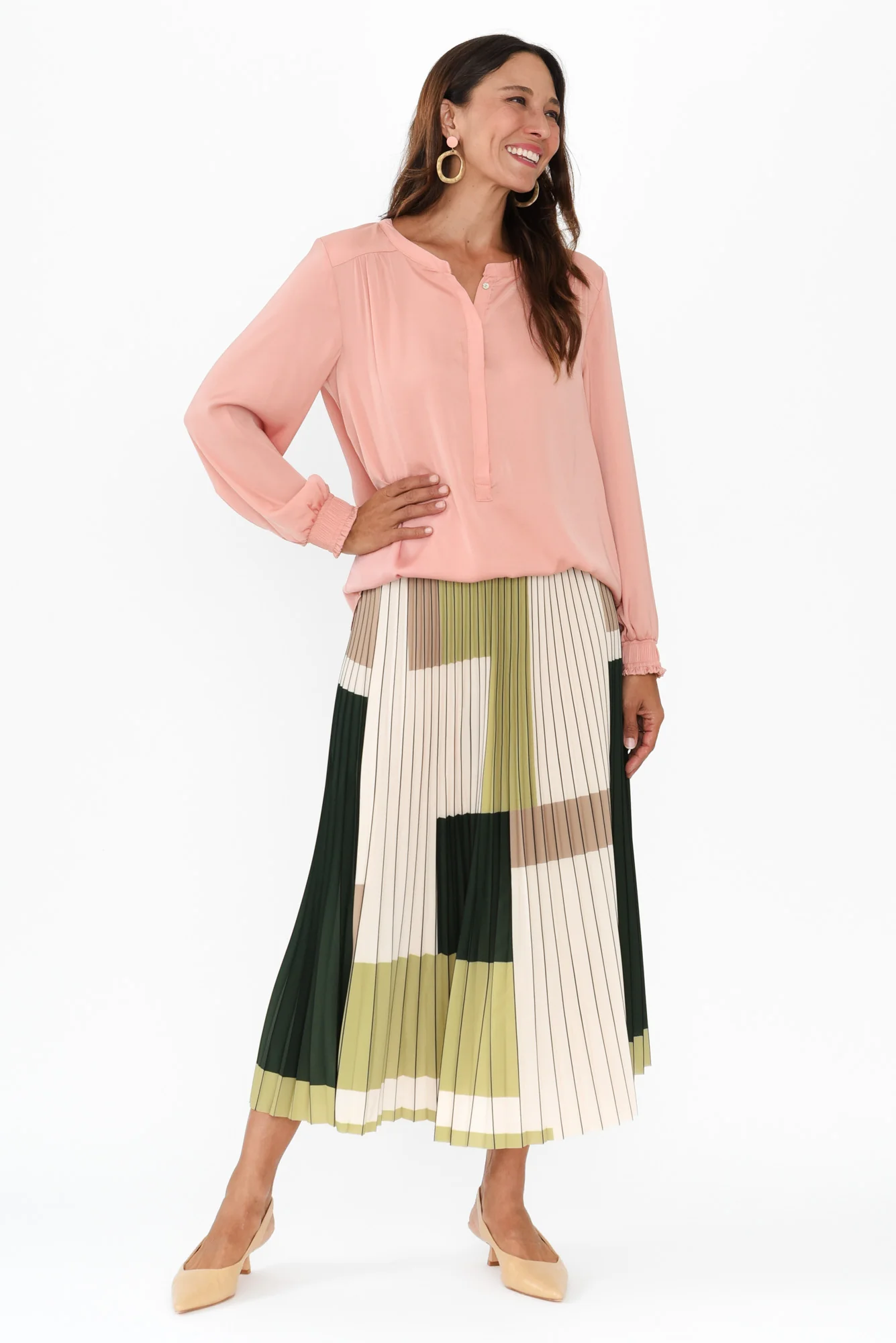 Luxe Peach Gloss Tunic - Image 6