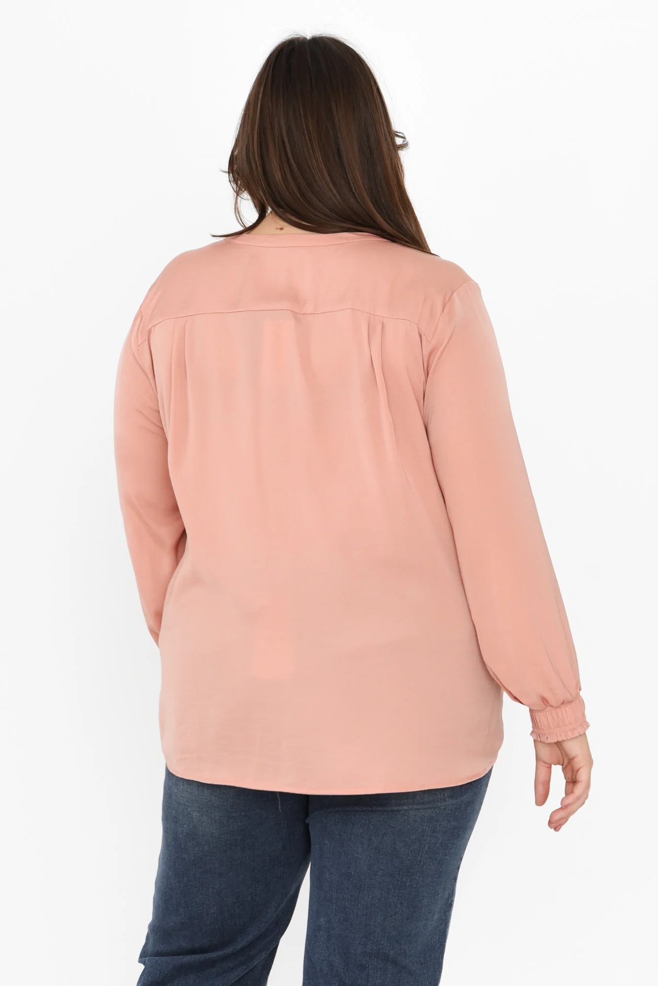 Luxe Peach Gloss Tunic - Image 9