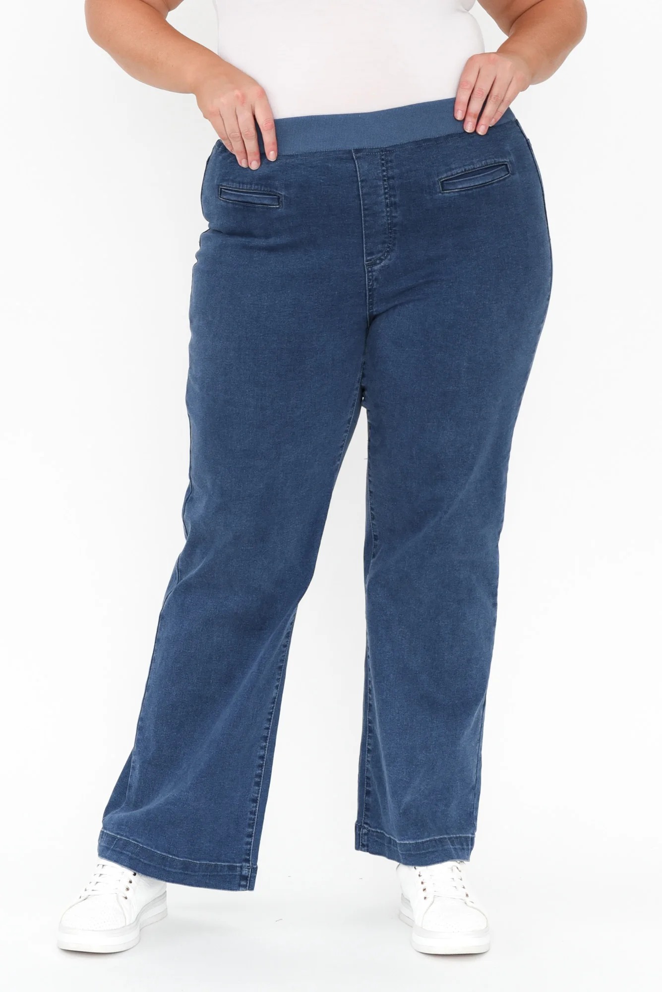 Maddy Blue Wide Leg Jeans - Image 12