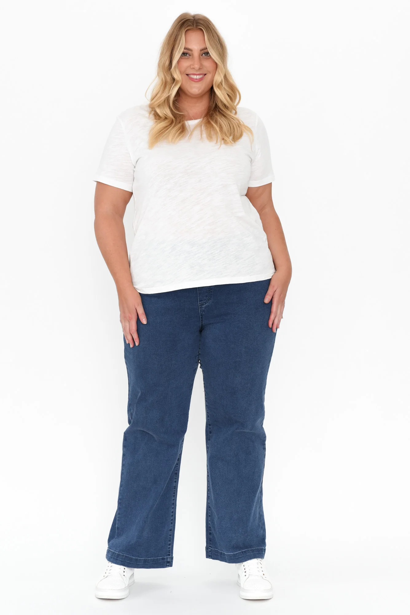 Maddy Blue Wide Leg Jeans - Image 13