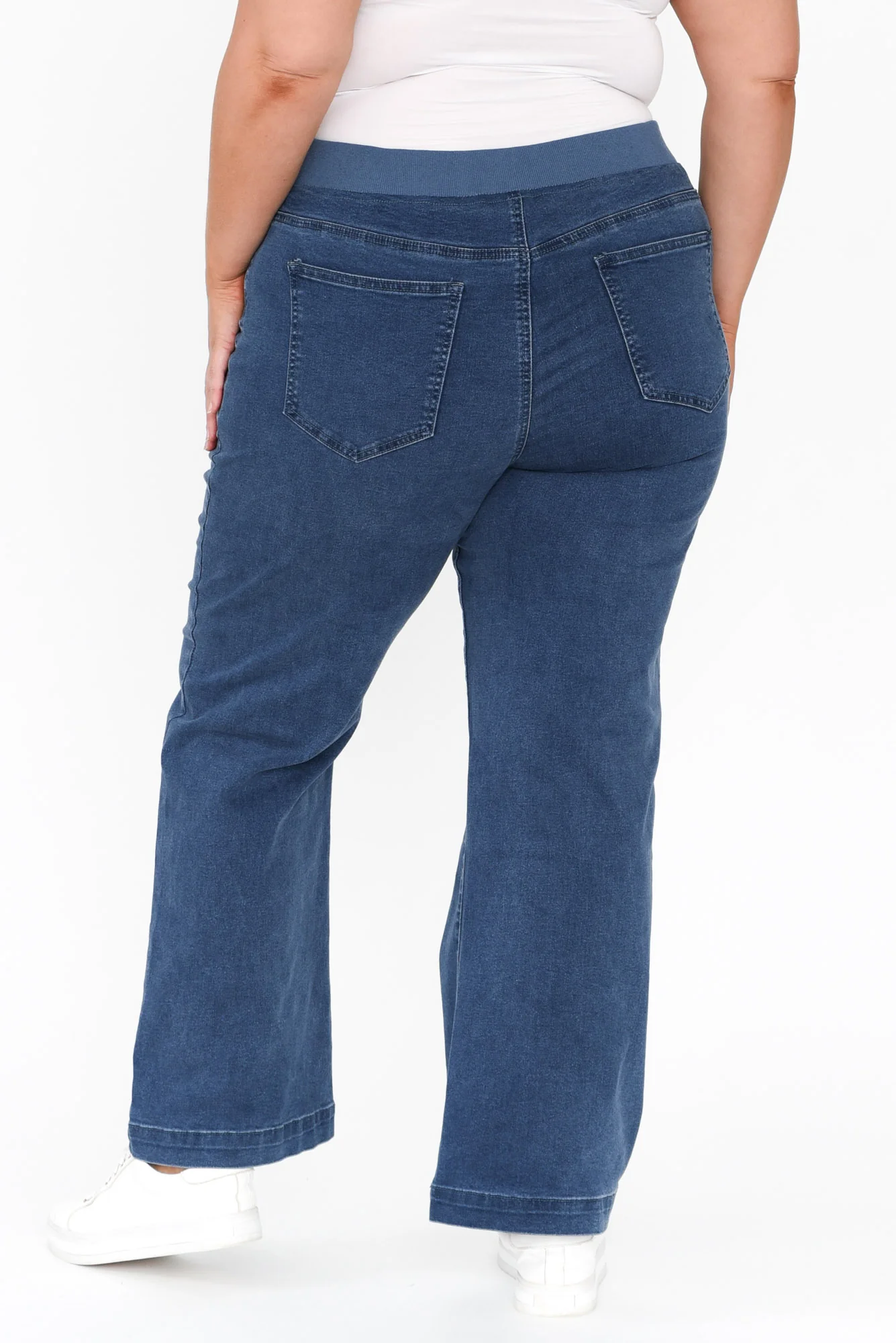 Maddy Blue Wide Leg Jeans - Image 15