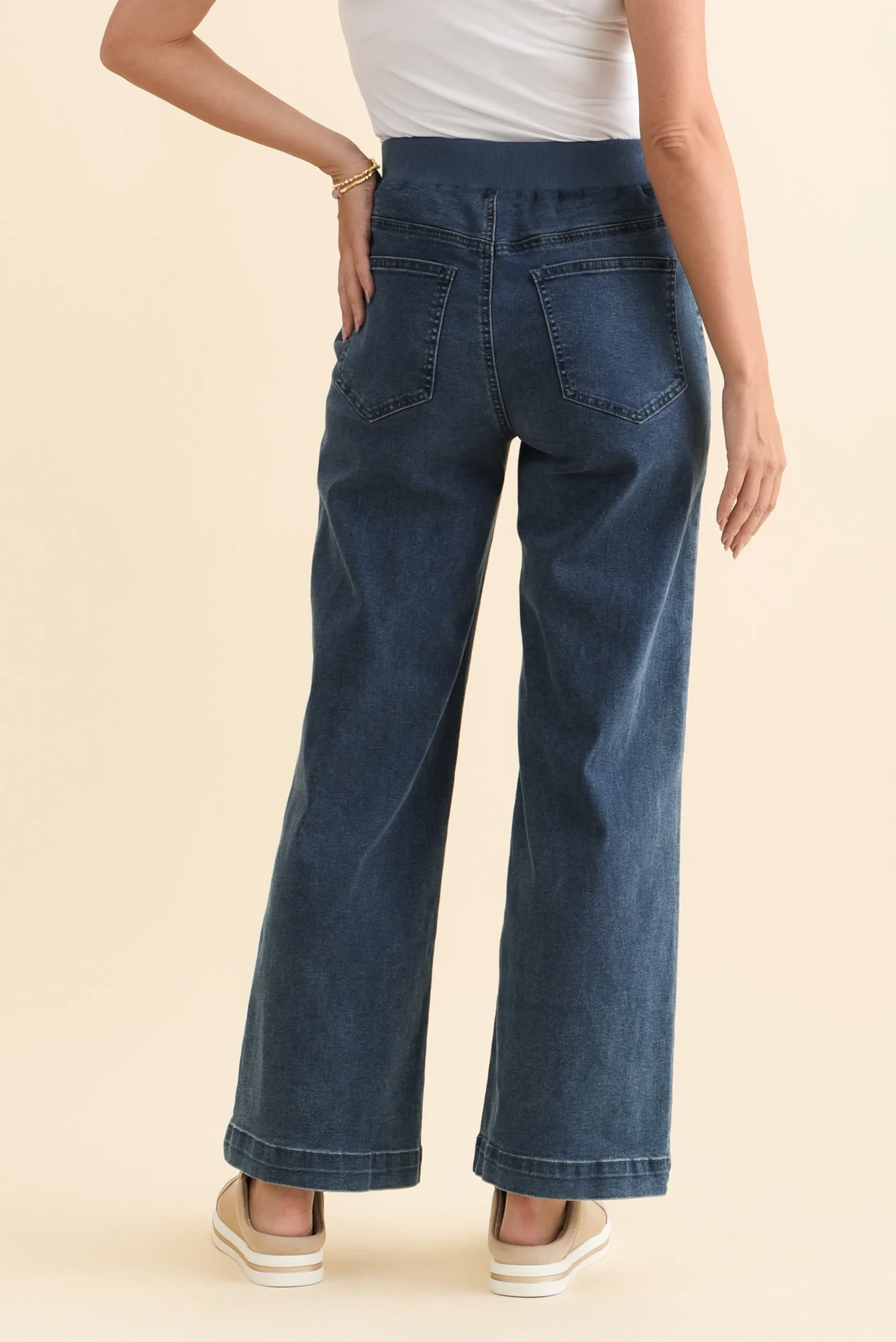 Maddy Blue Wide Leg Jeans - Image 5
