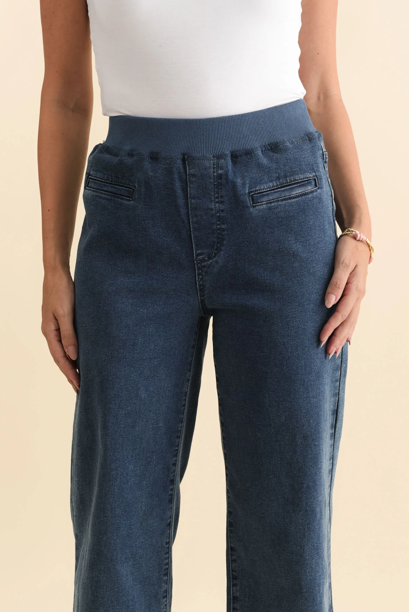 Maddy Blue Wide Leg Jeans - Image 6