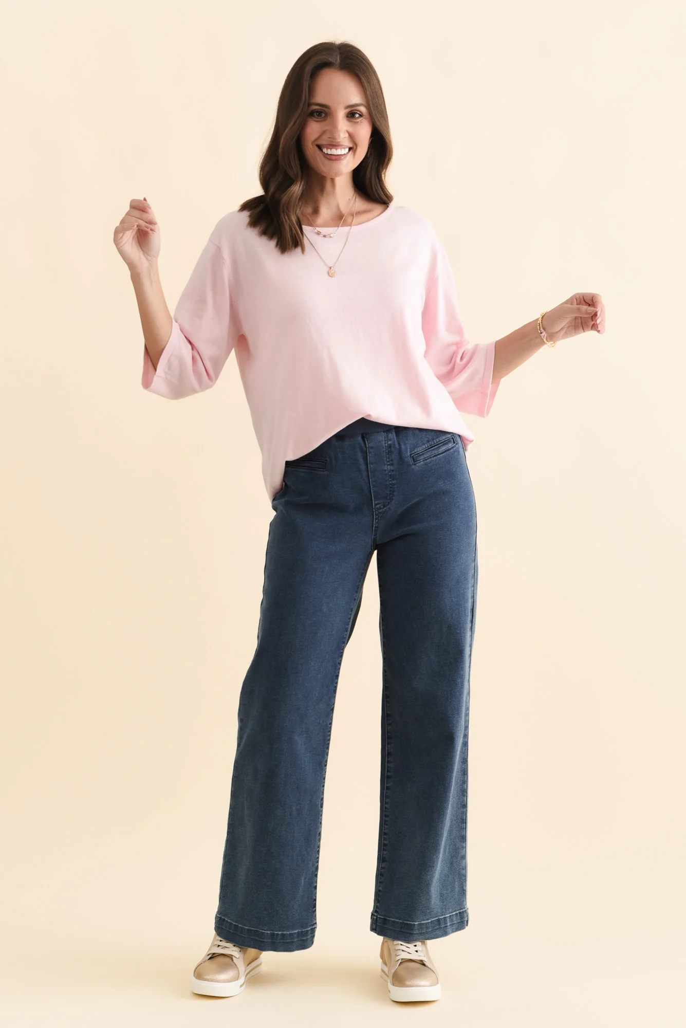 Maddy Blue Wide Leg Jeans - Image 8