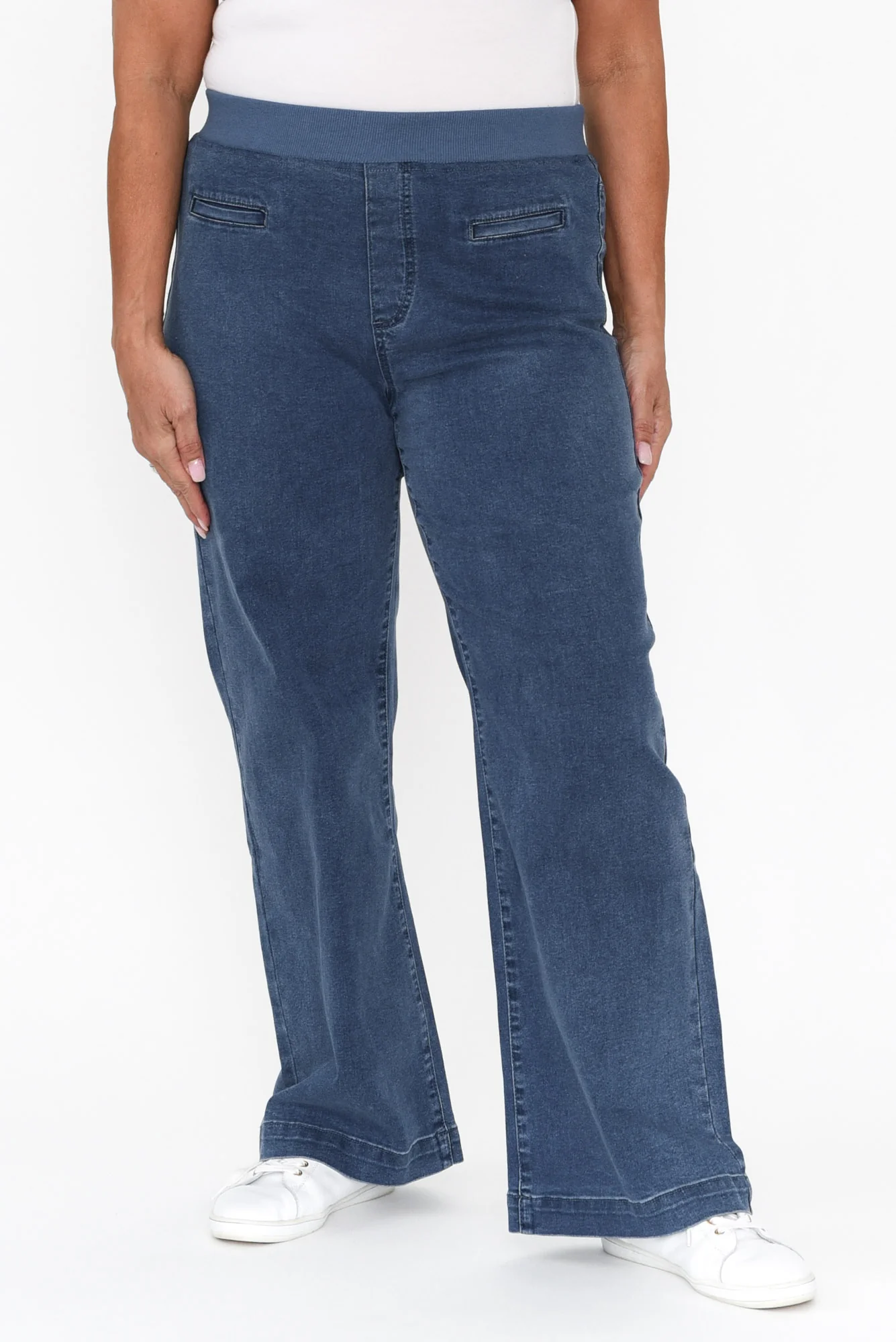 Maddy Blue Wide Leg Jeans - Image 9