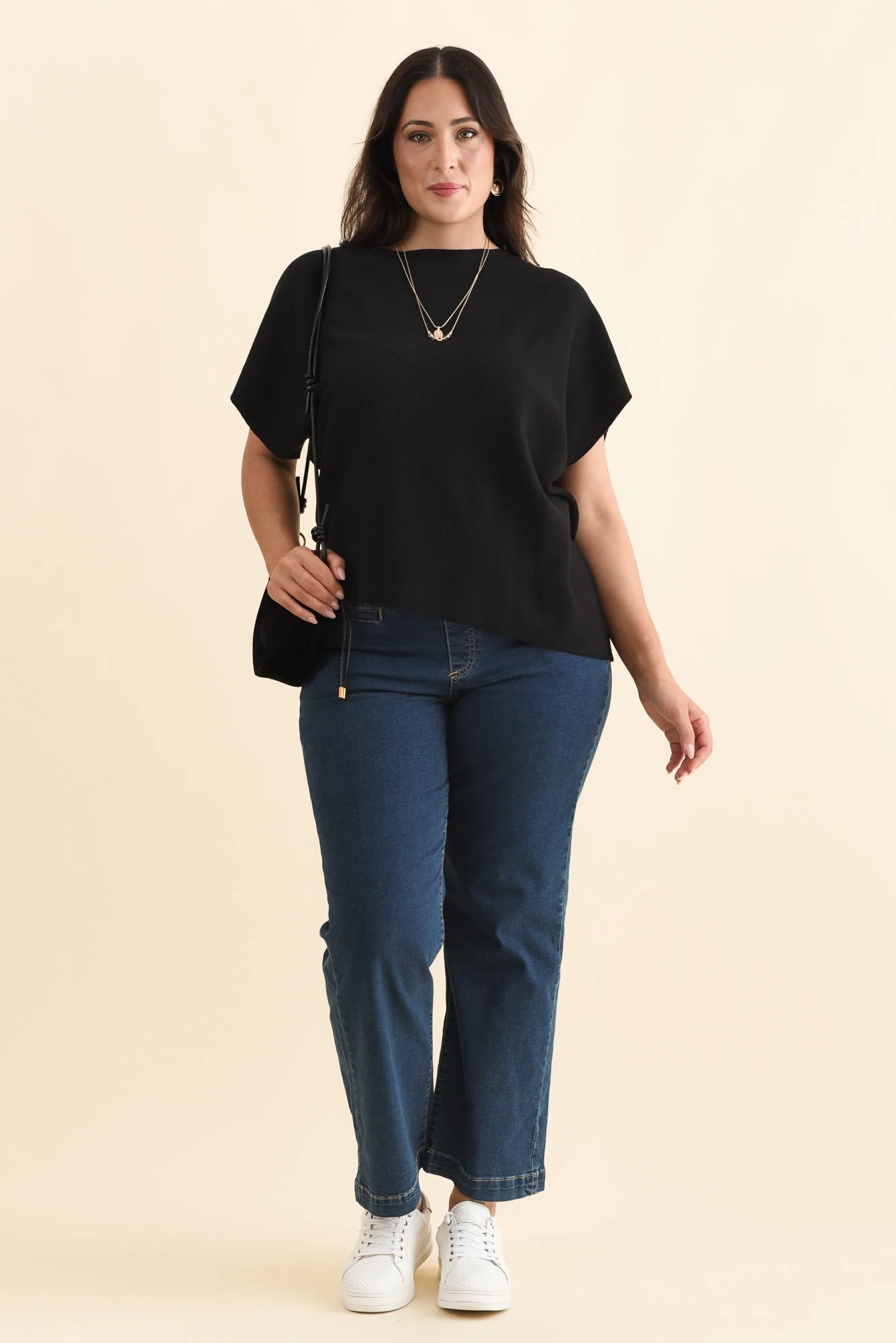 Maddy Dark Blue Wide Leg Jeans - Image 10