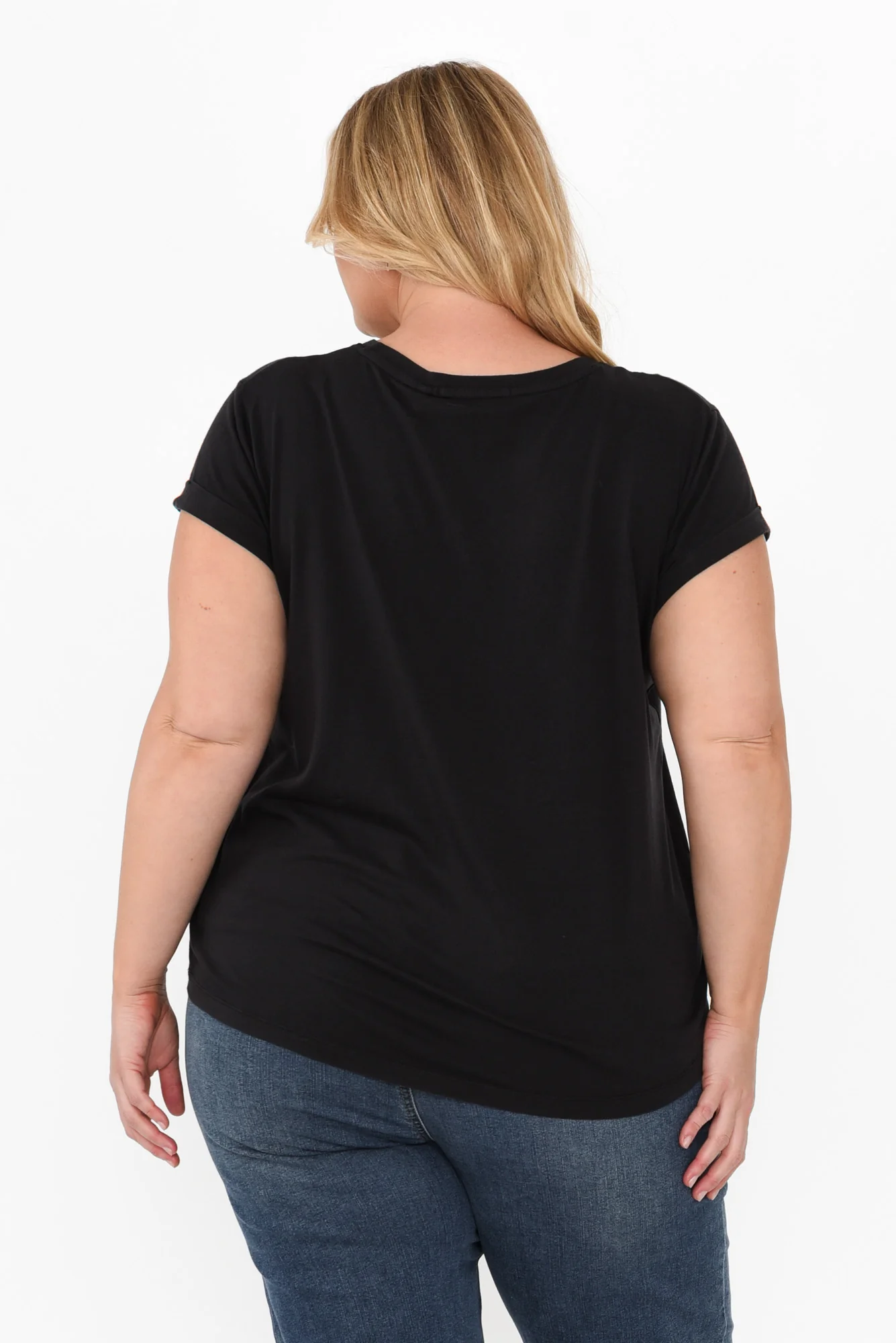 Manly Black Cotton Tee - Image 11