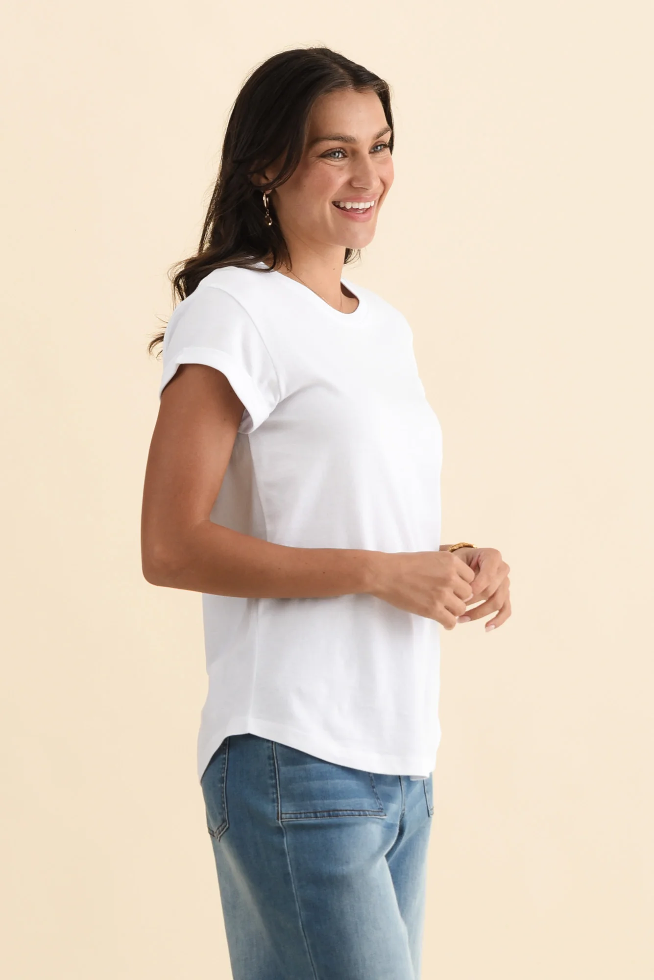 Manly White Cotton Tee - Image 3