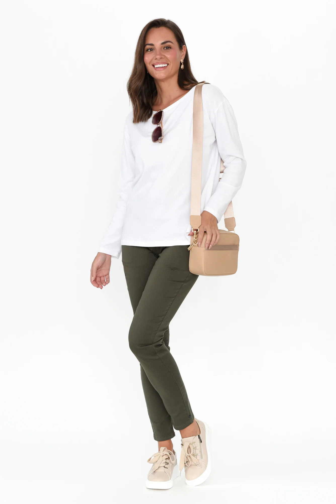 Margo Khaki Drawstring Pants - Image 3