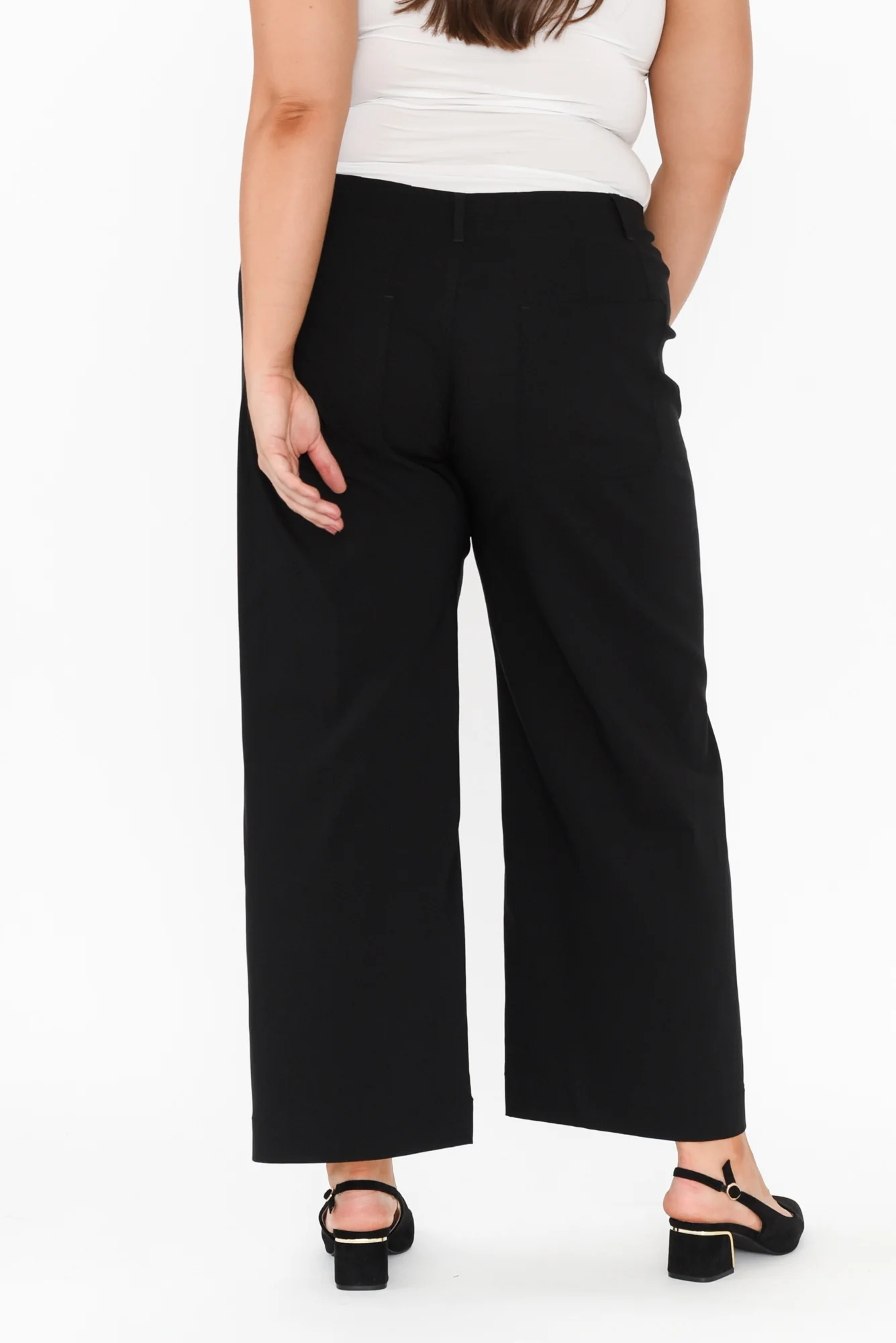 Marine Black Wide Leg Pants - Image 10