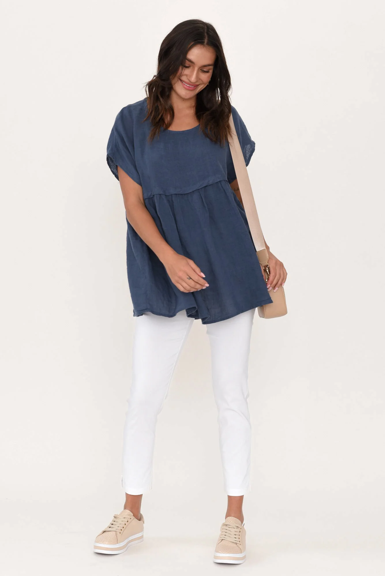 Marlin White Slim Leg Pants - Image 7