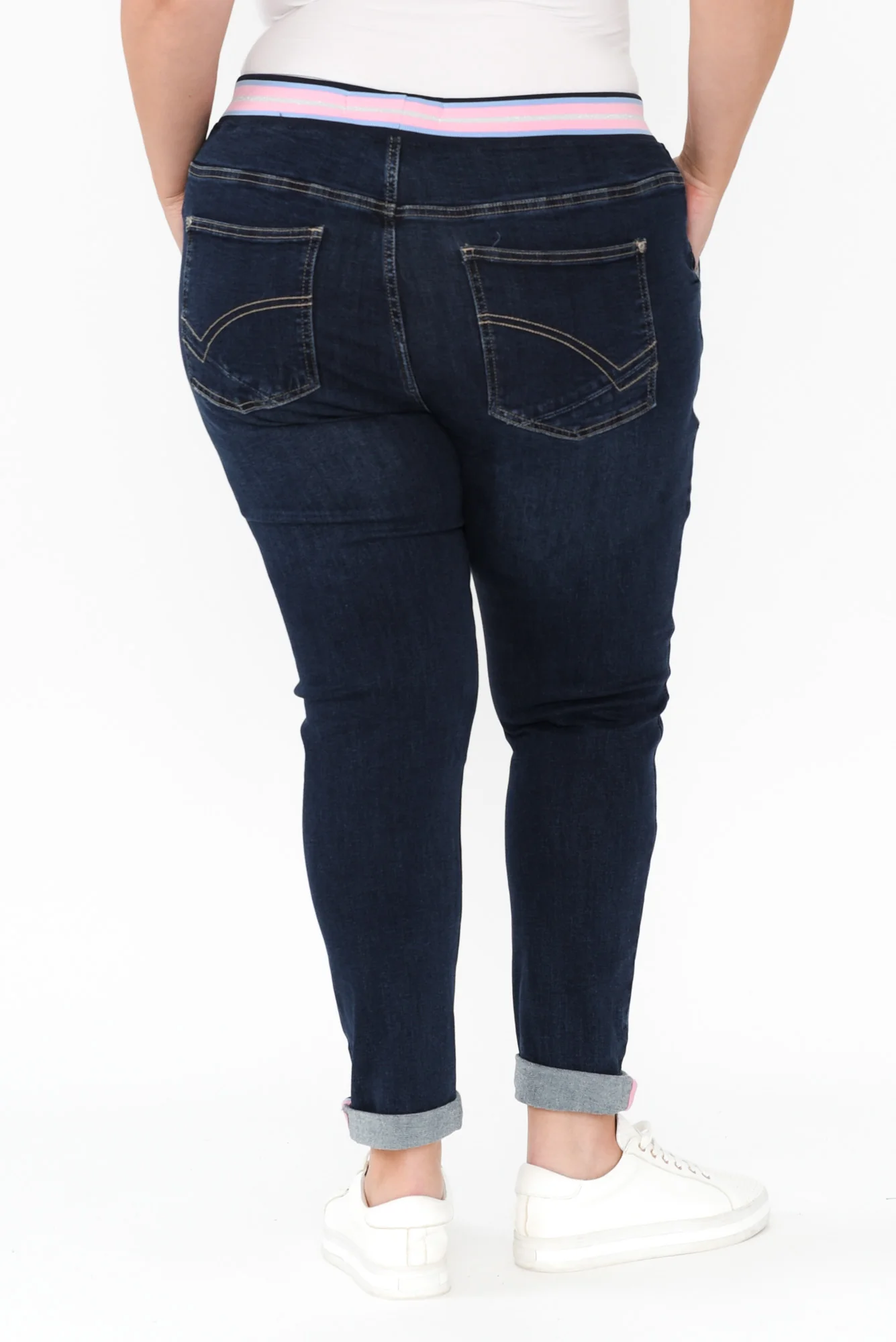Melody Indigo Drawstring Jeans - Image 10